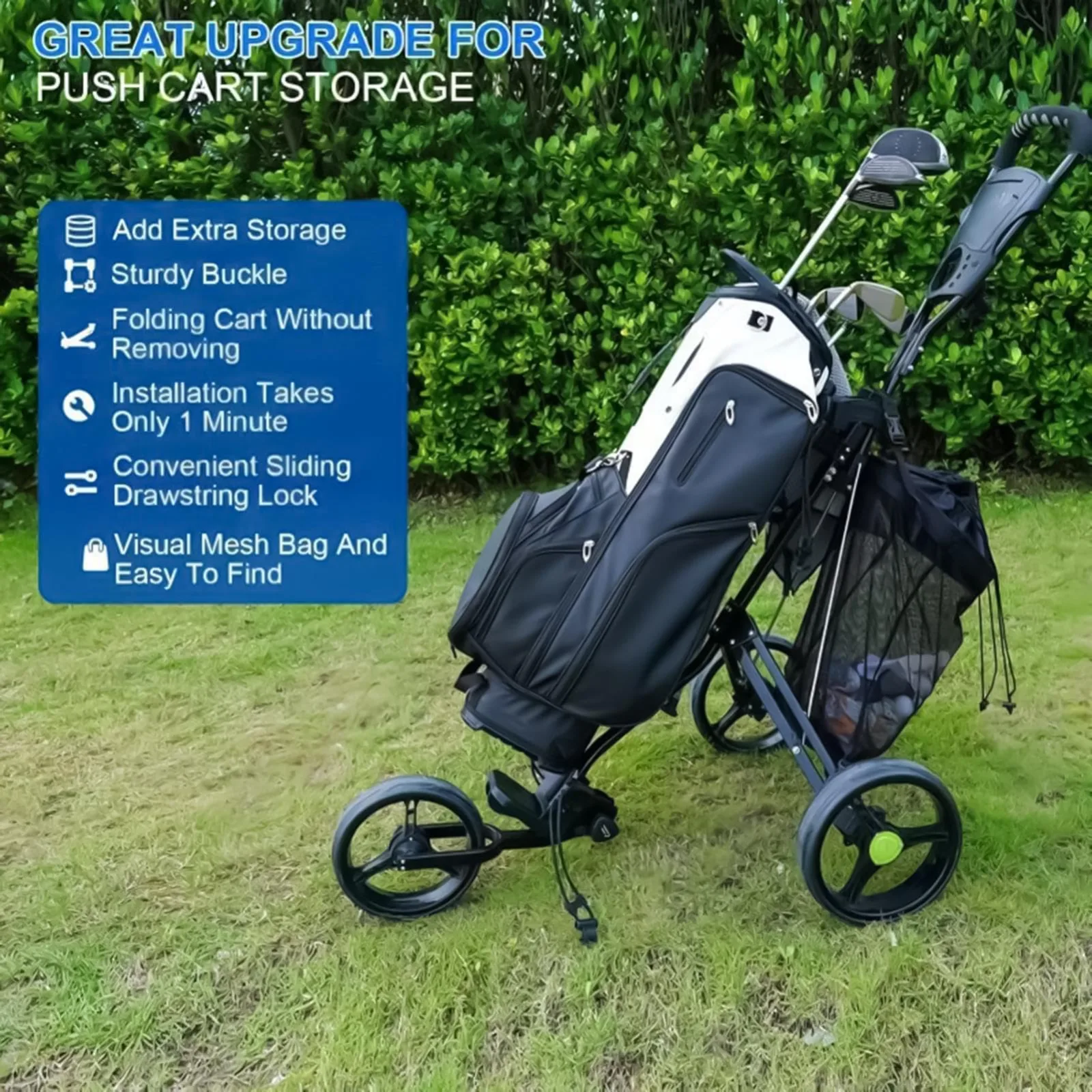 Generic Golf Cart Storage Bag Organizer image 2