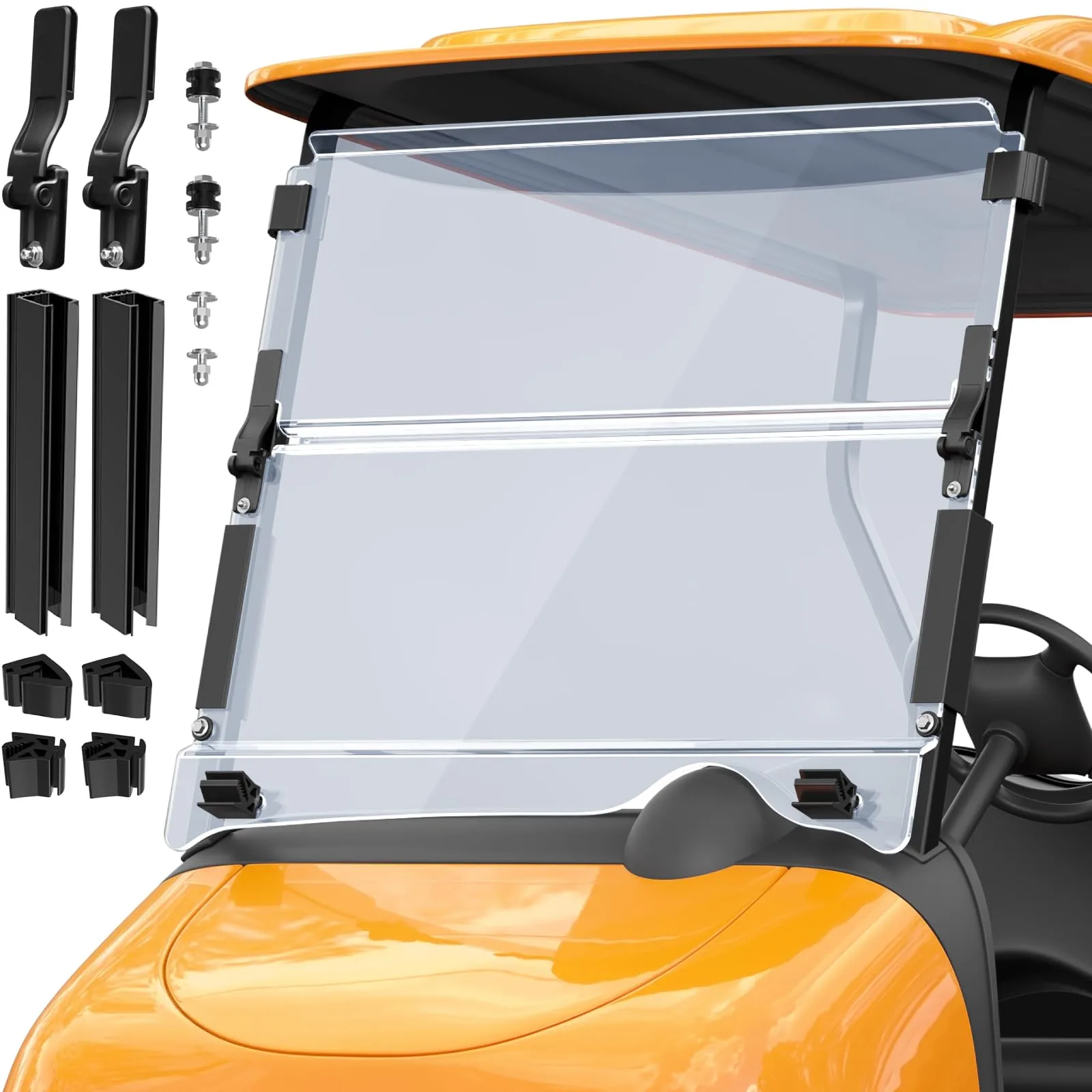 OMEIPMEO Foldable Windshield for E-Z-GO RXV 2008+