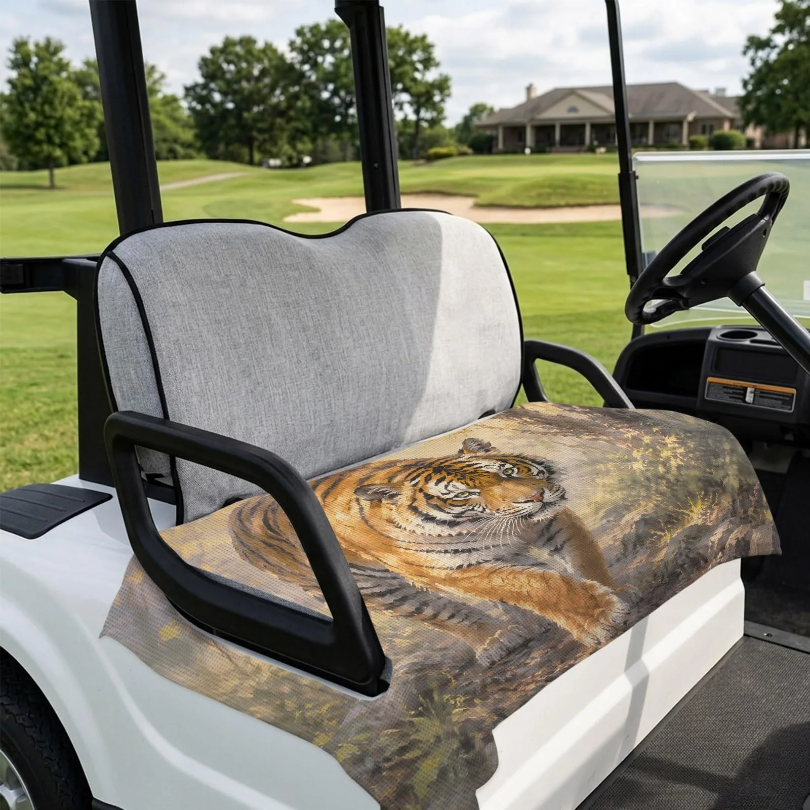 Hokiten Microfiber 2-Person Golf Cart Seat Cover — 51 x 31 in image 4