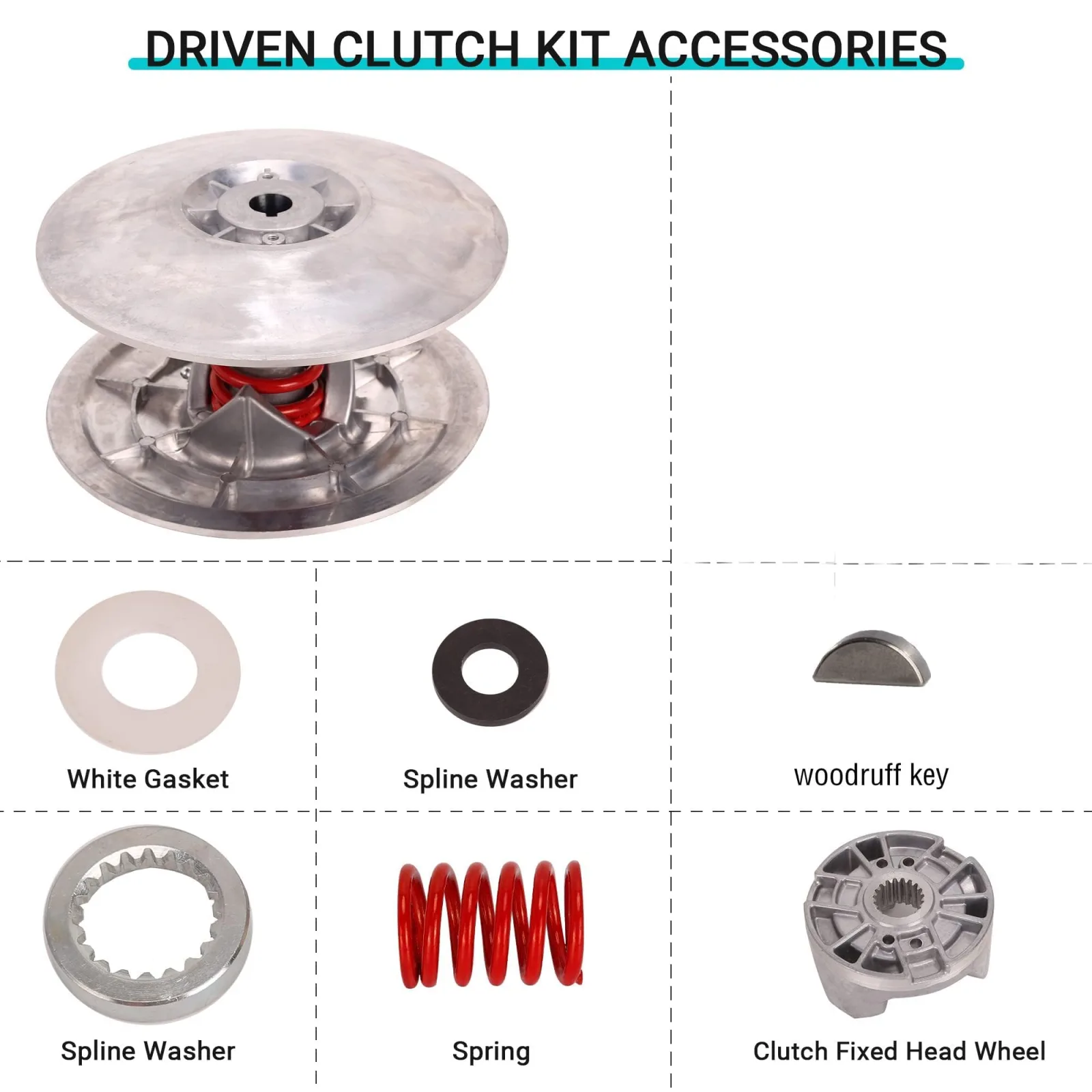 10L0L Secondary Driven Clutch Kit for Yamaha G2-G28 image 2