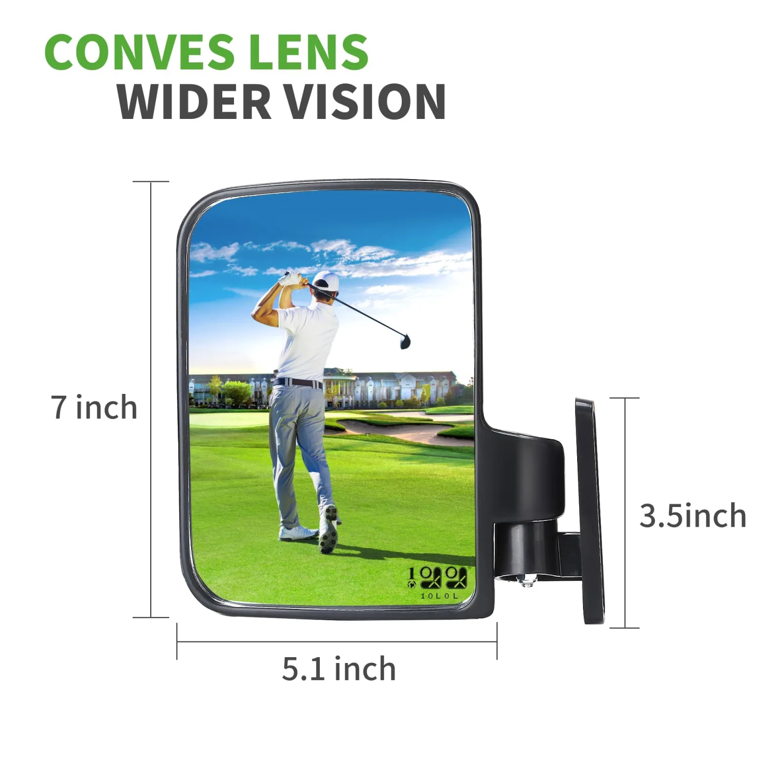 10L0L Golf Cart Side View Mirrors for Yamaha, E-Z-GO & Club Car image 4