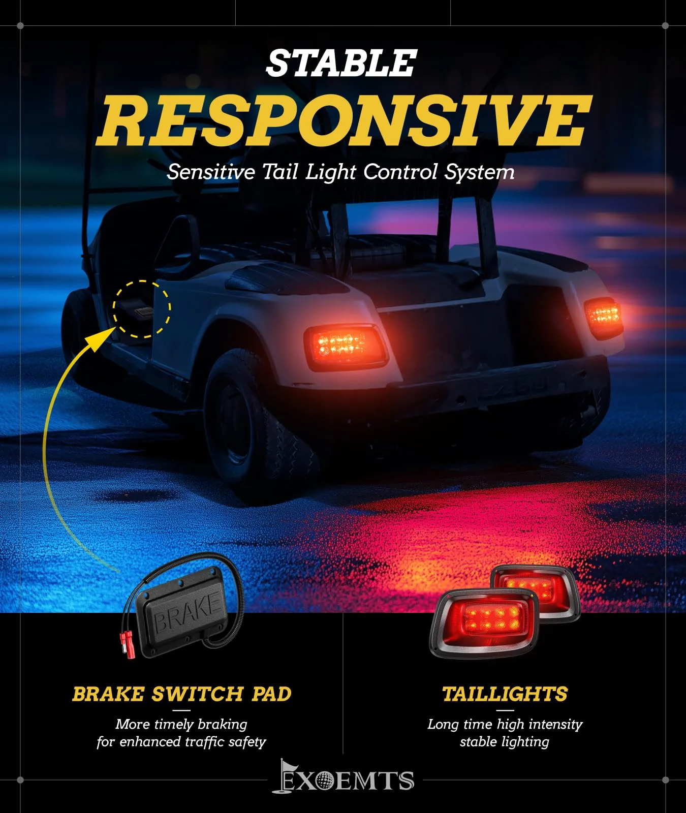 EXOEMTS LED Light Kit for E-Z-GO TXT 1996-2013 image 4