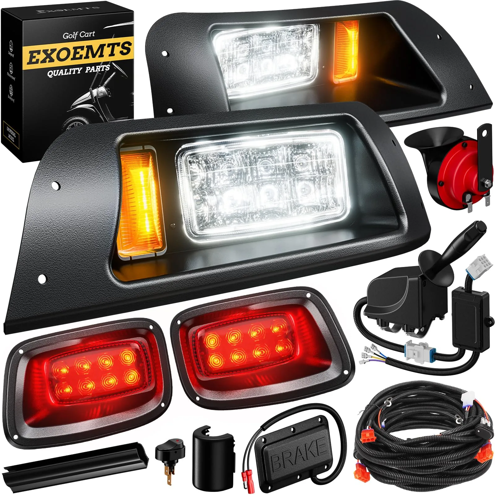 EXOEMTS LED Light Kit for E-Z-GO TXT 1996-2013