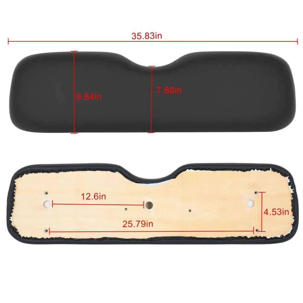 AINTIER Black Seat Cushion for E-Z-GO RXV Front Seat image 4