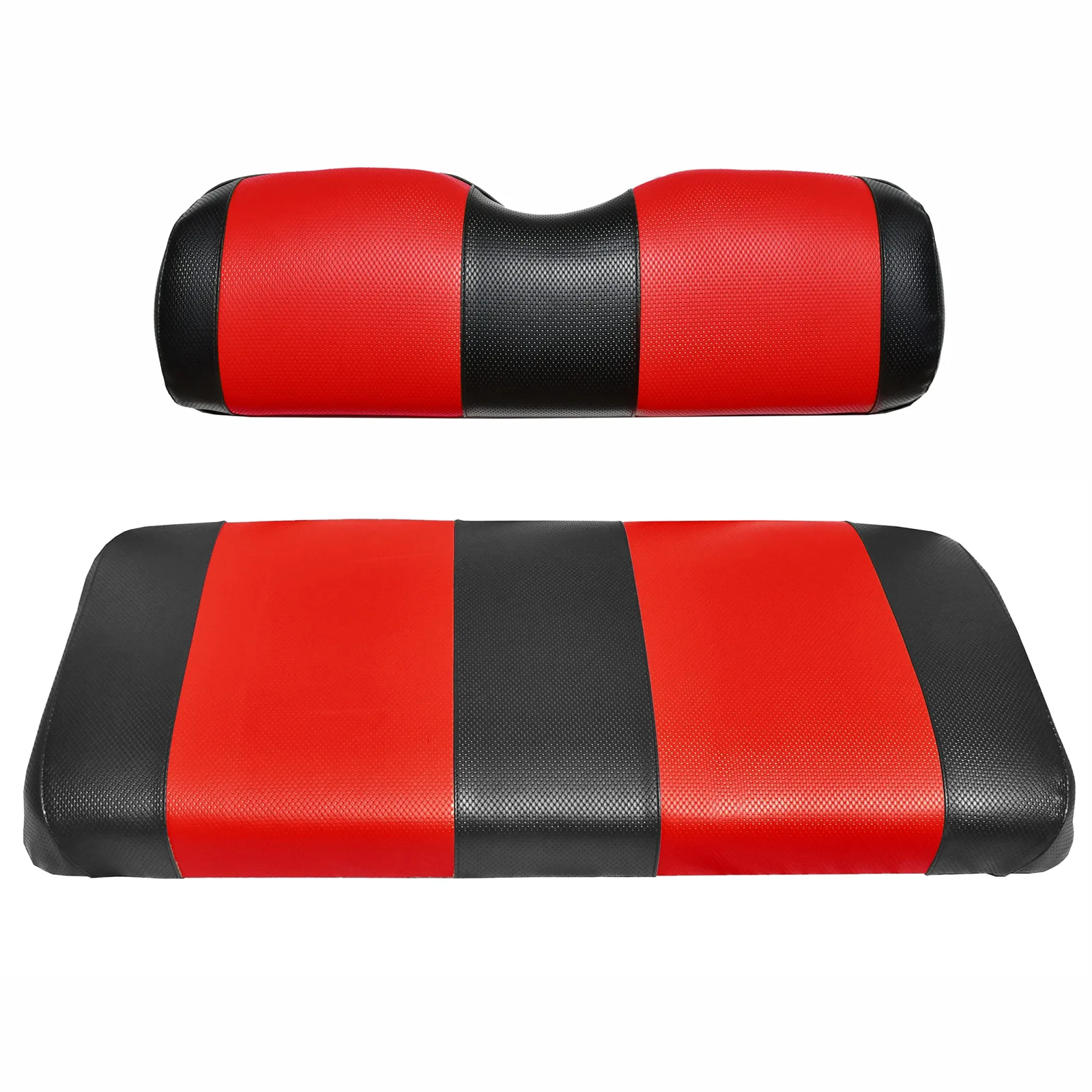 Club Car Precedent Black & Red Golf Cart Seat Covers