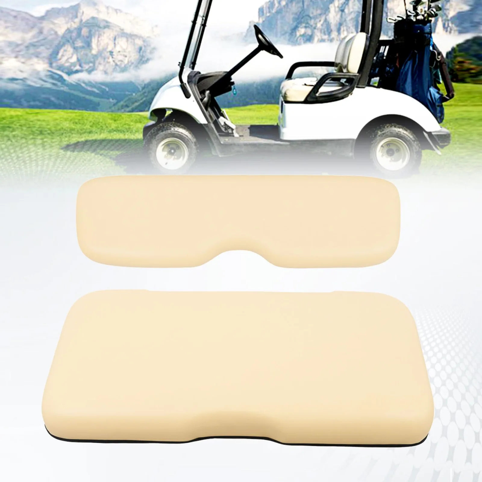 waltyotur Beige Front Seat Cushions for E-Z-GO RXV image 3