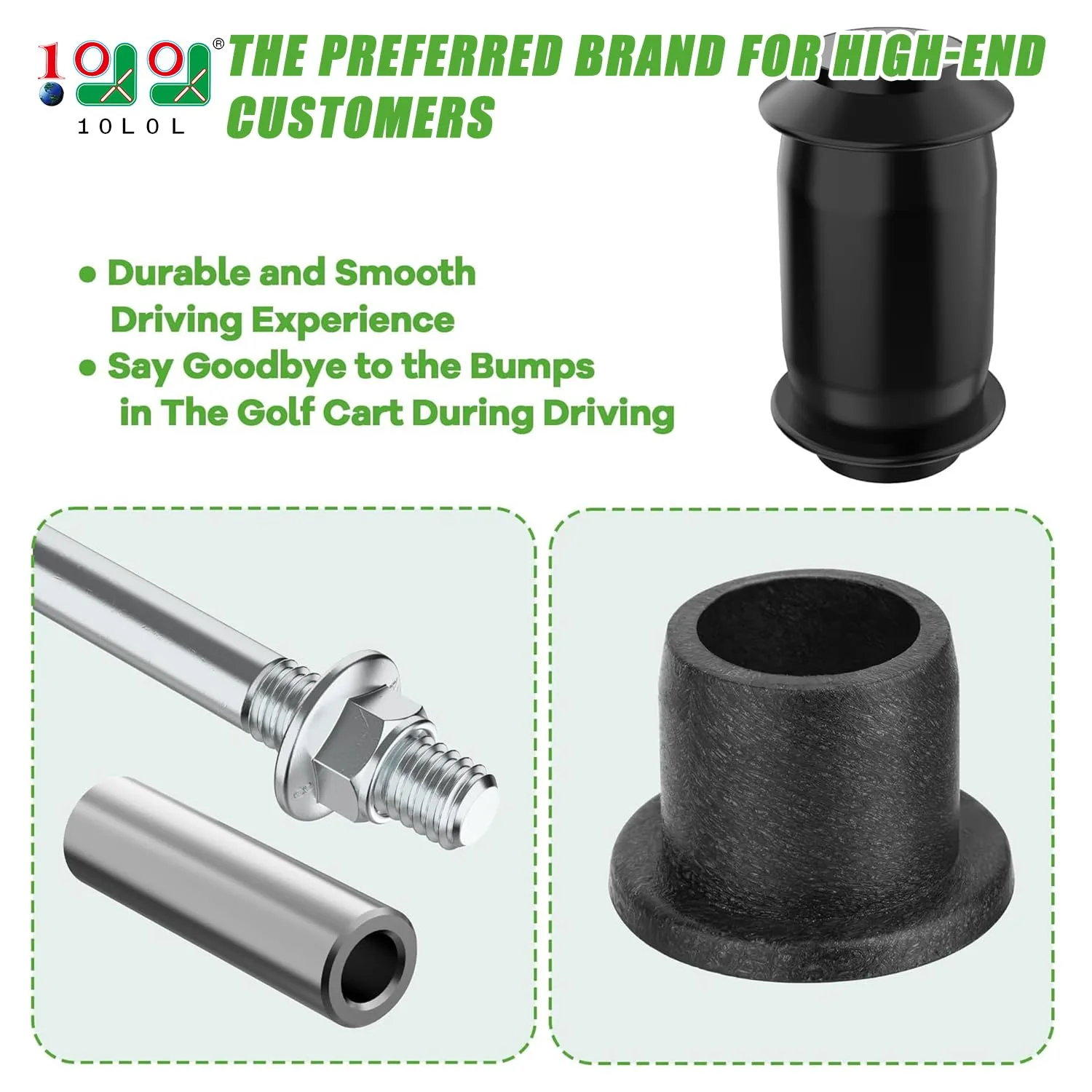 10L0L Suspension Bushing Kit for E-Z-GO RXV (2008+), 608086 601340 image 2