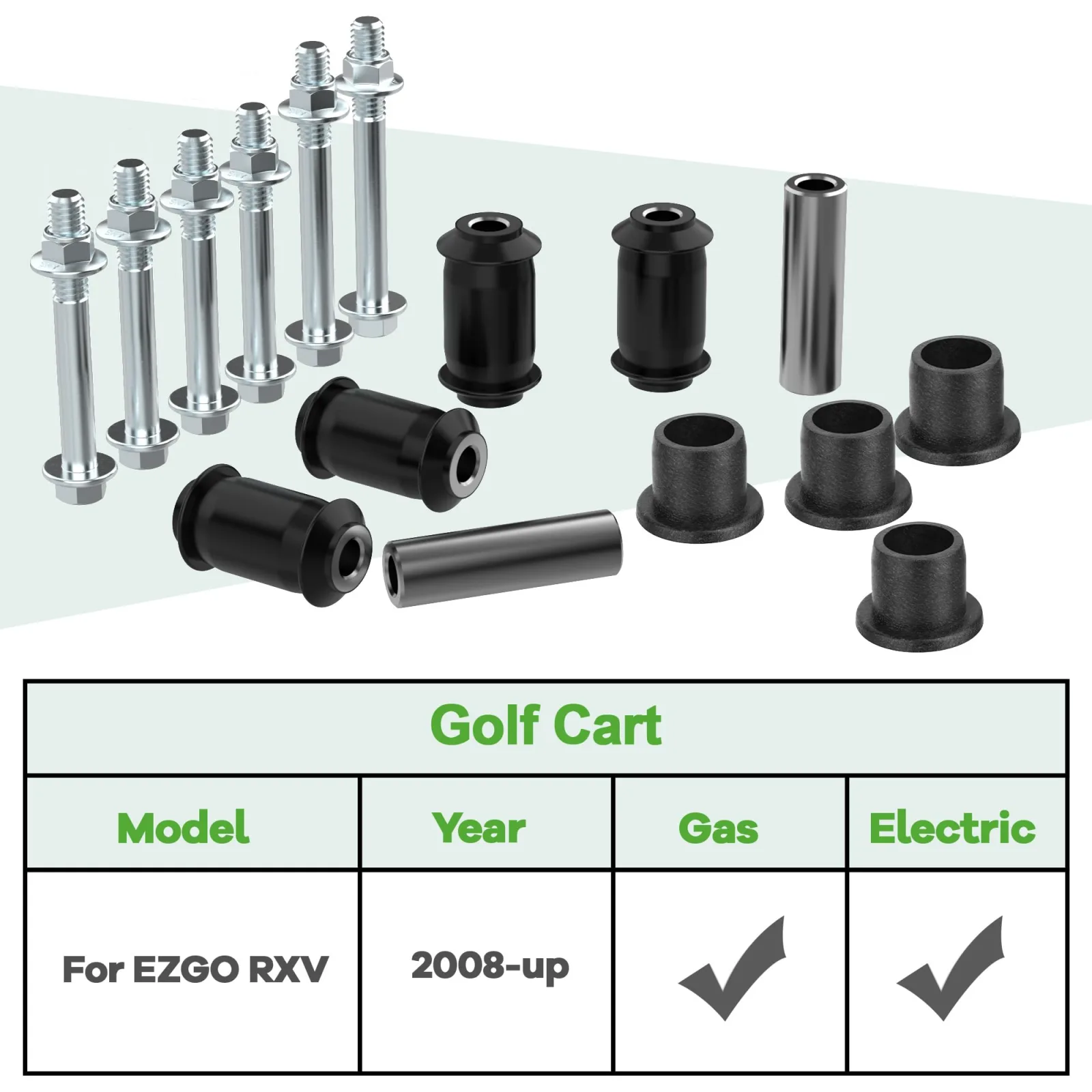 10L0L Suspension Bushing Kit for E-Z-GO RXV (2008+), 608086 601340 image 4