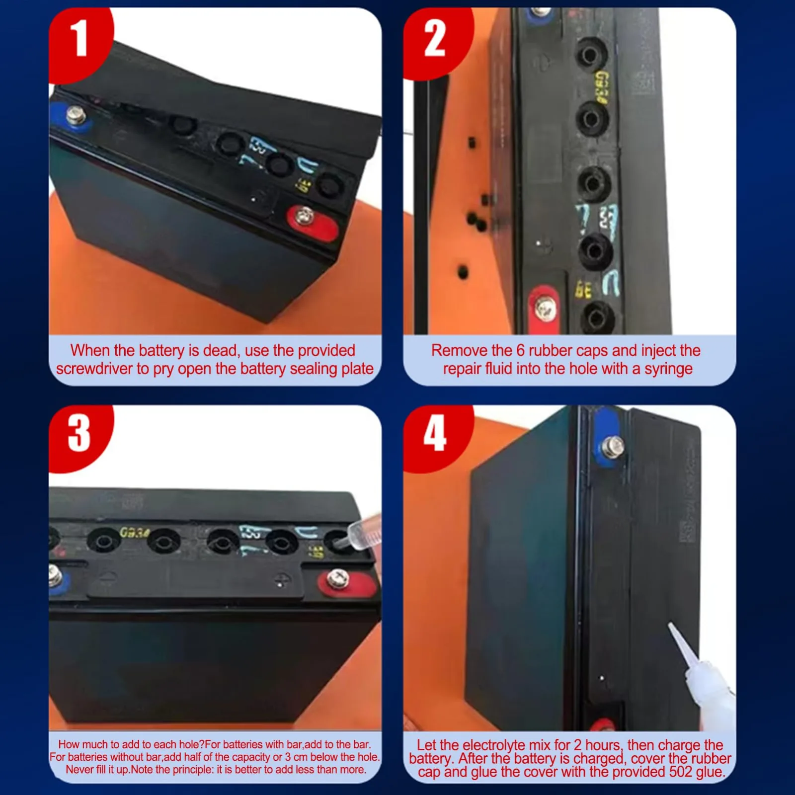 Battery Renew Solution Lead-Acid Battery Additive image 4