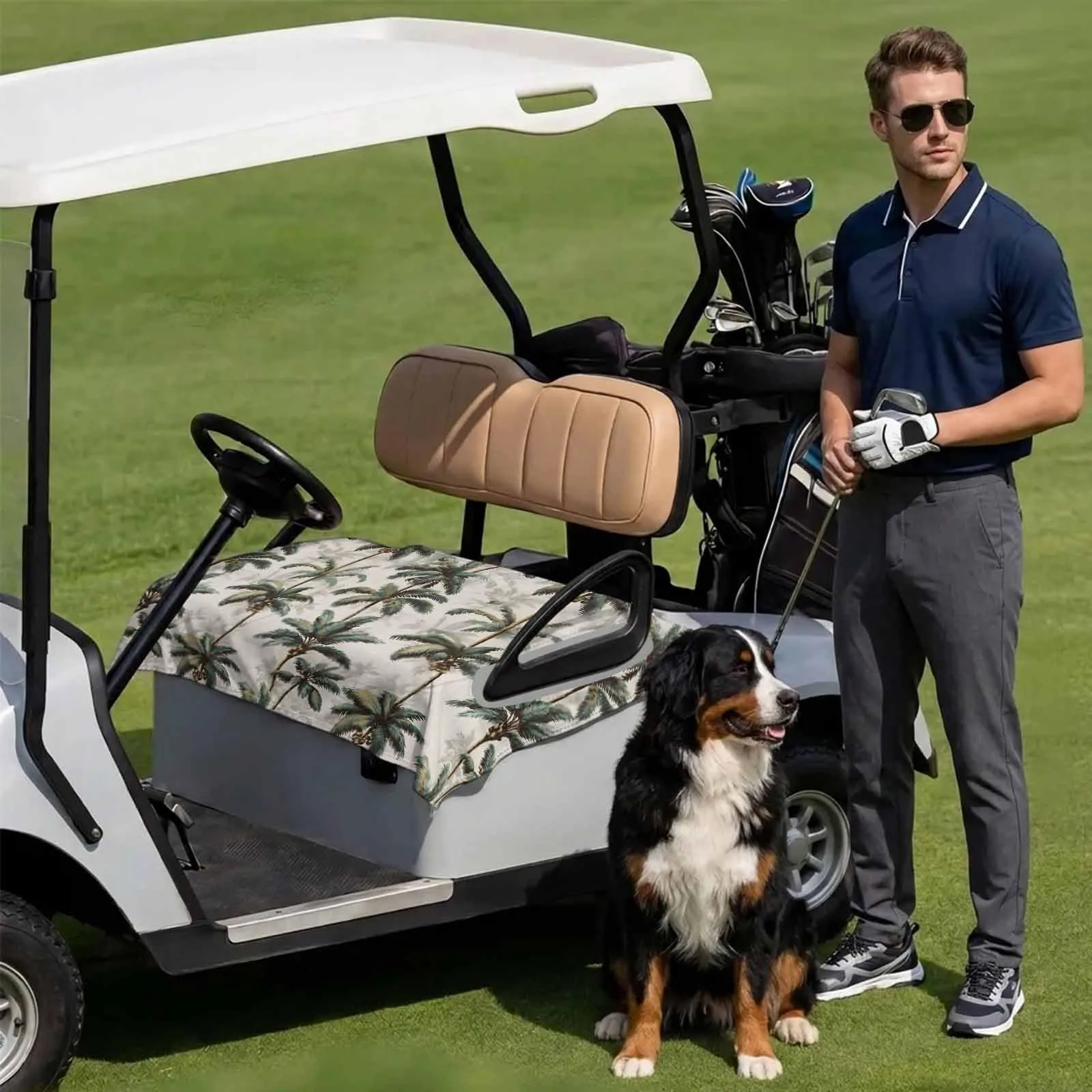 DecorLovee Golf Cart Seat Cover for 2-Seater Carts image 3