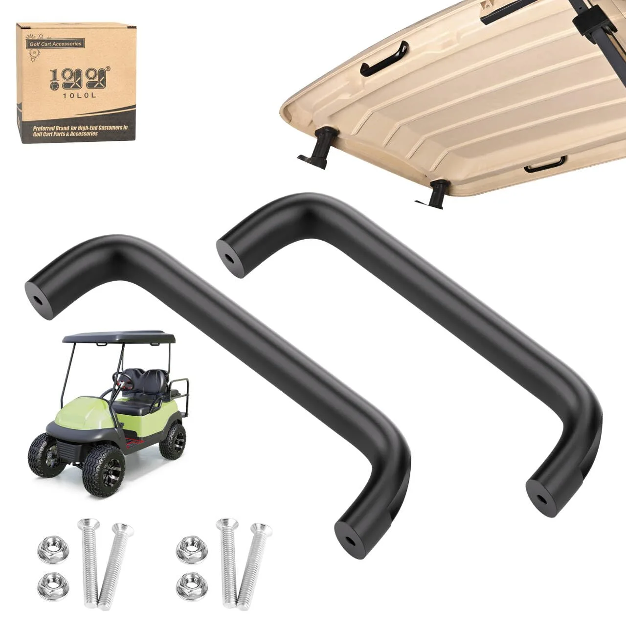 10L0L Golf Cart Roof Grab Handle for EZGO, Club Car & Yamaha