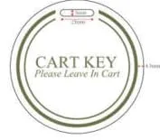 Golf Cart Keys Round Key Tags, 10-Pack – GCKT009 image 2