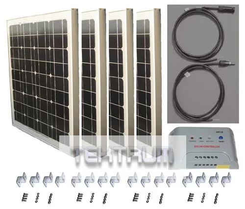 Tektrum 160W 48V Golf Cart Solar Charger Kit image 2