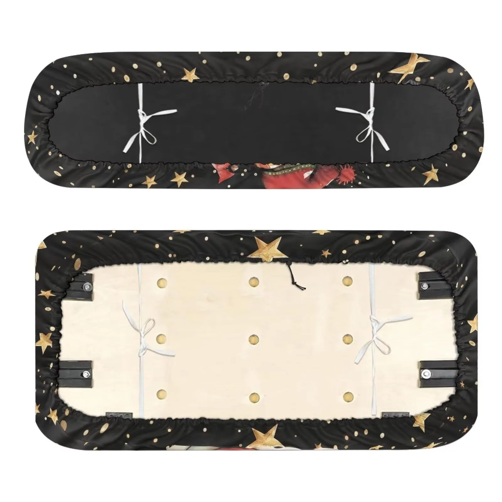 Quidrwyo Snowman Stars 2-Piece Golf Cart Seat Cover Set image 2