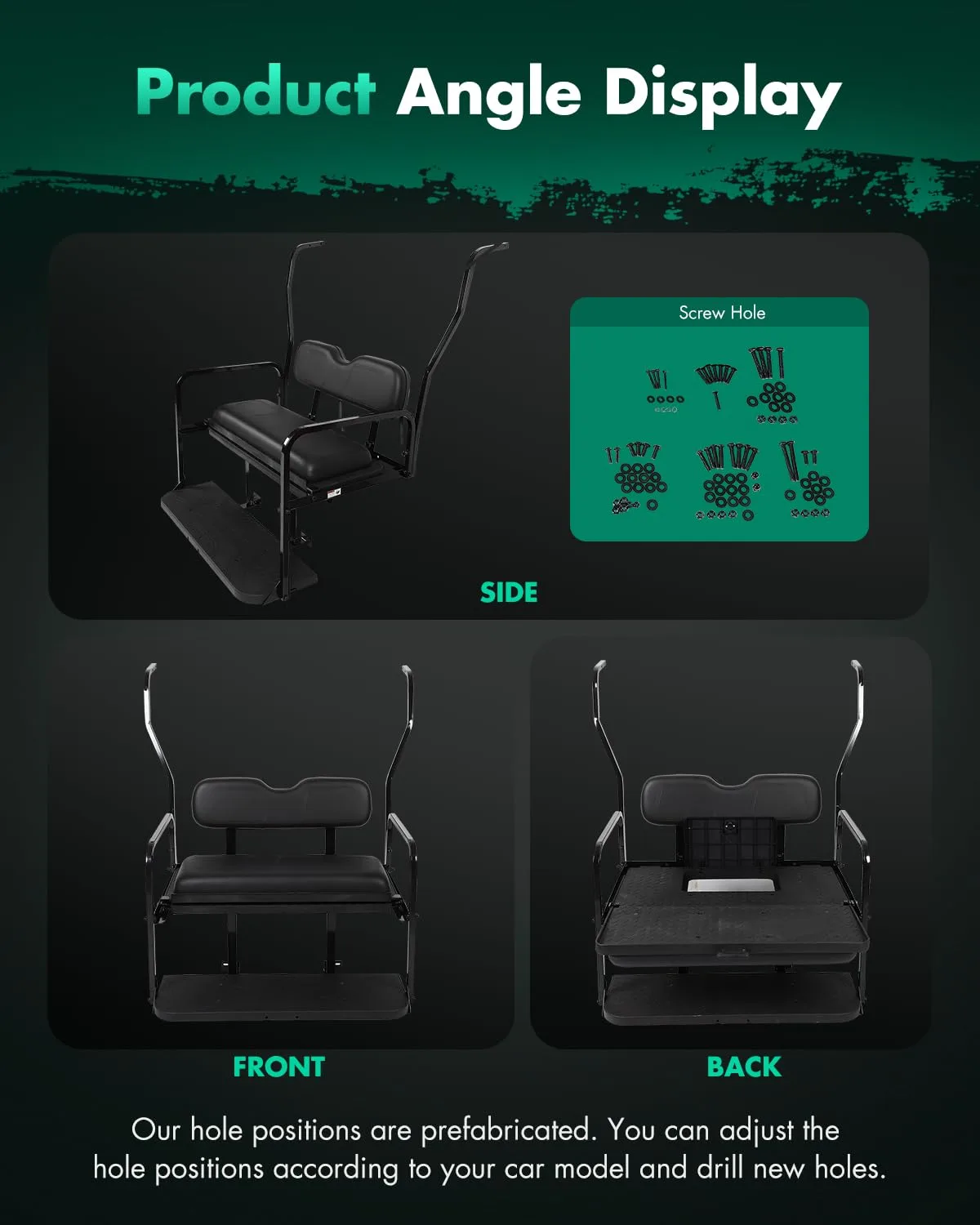 SCITOO Rear Seat Kit for Club Car DS 2000.5-2013 image 3