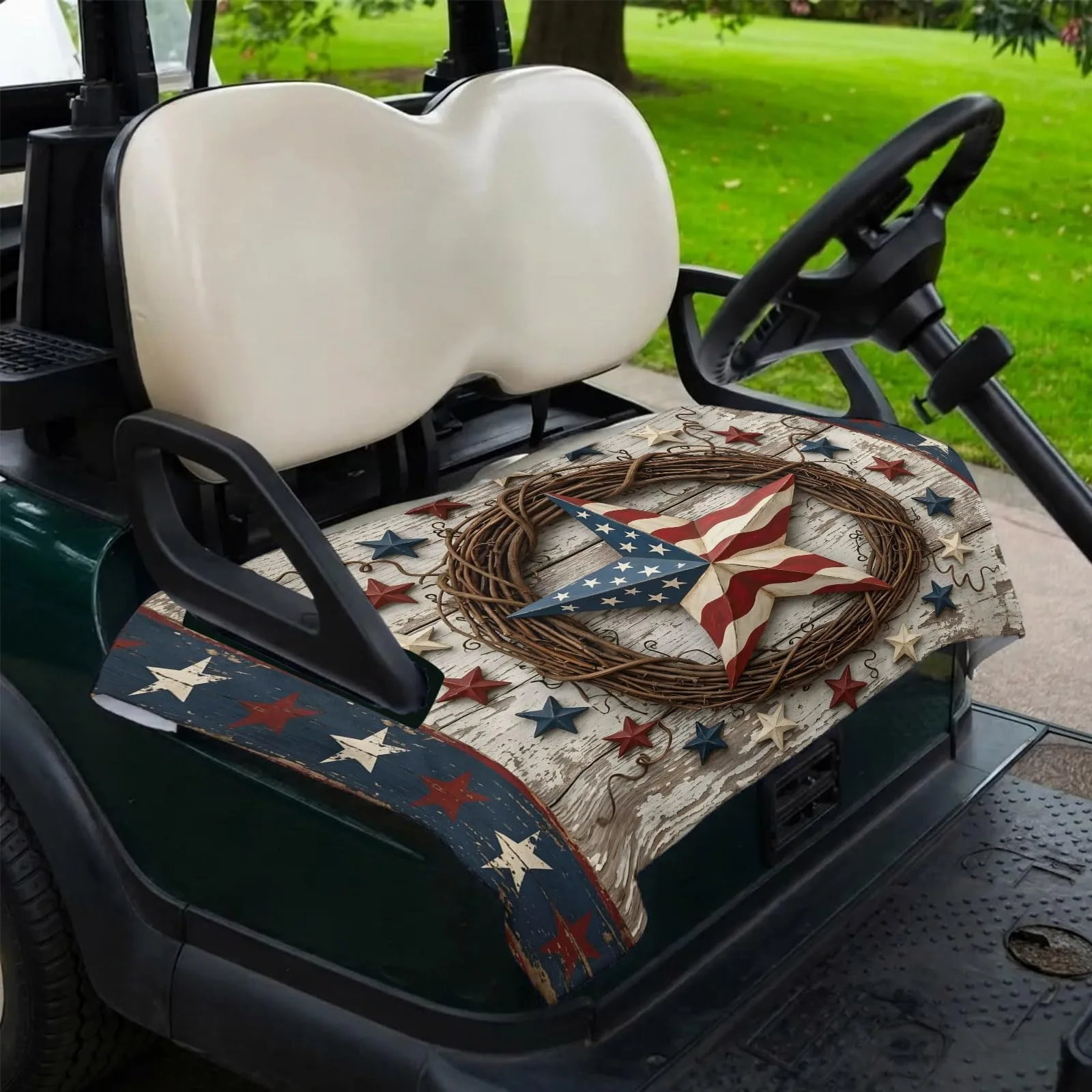 DecorLovee 4th of July Golf Cart Seat Cover 51 x 31 in image 2