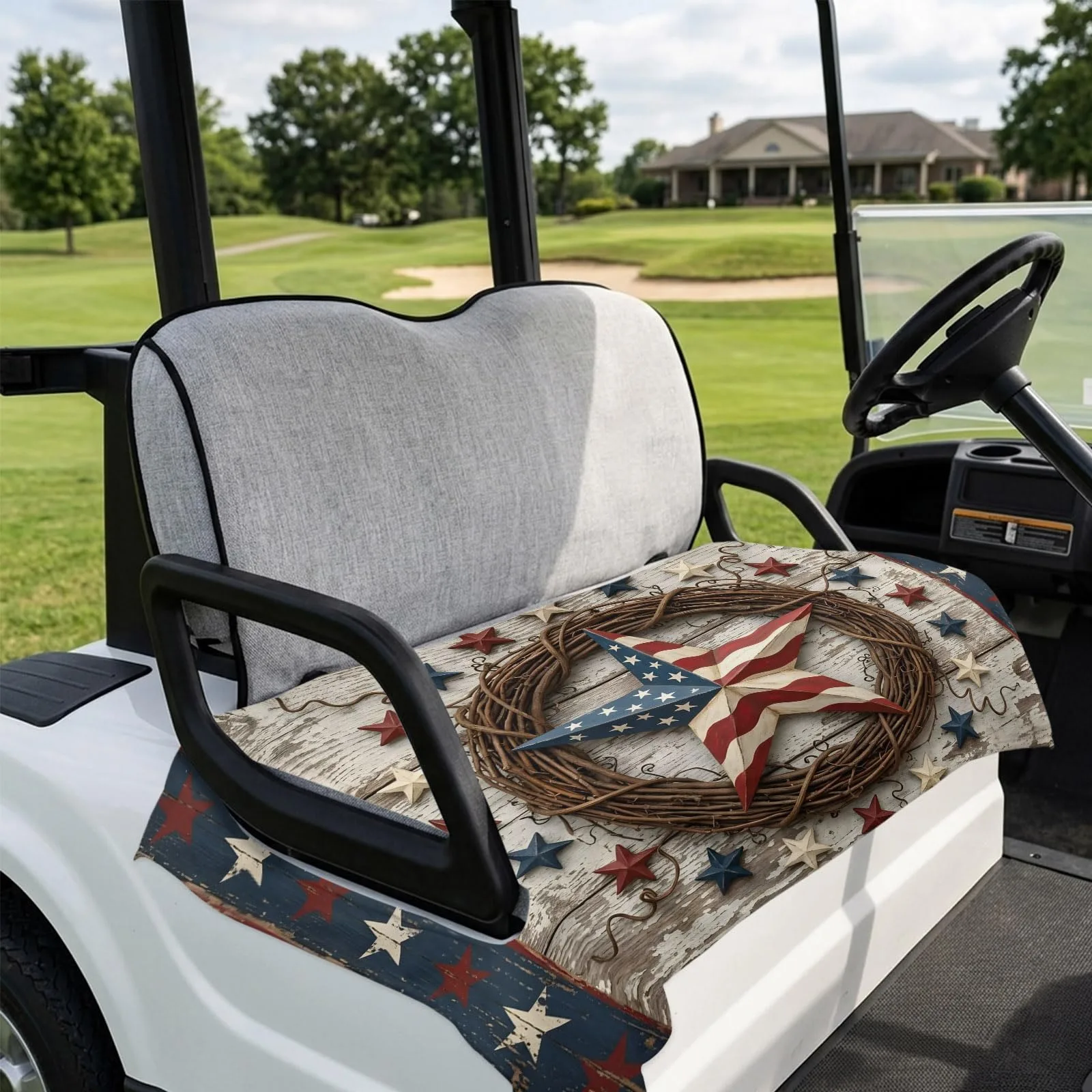 DecorLovee 4th of July Golf Cart Seat Cover 51 x 31 in image 4