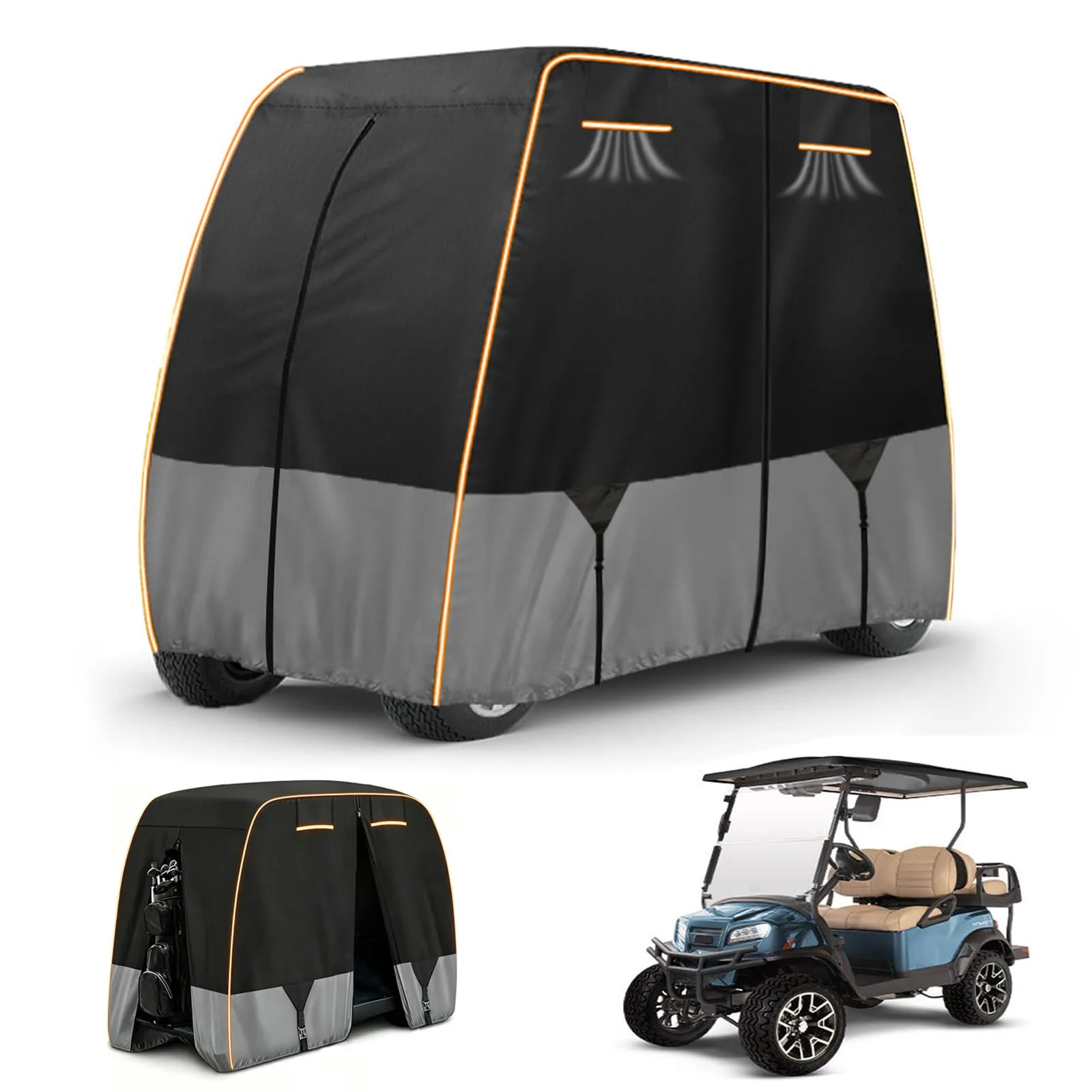 INEZARI INE003 4-Passenger Golf Cart Cover