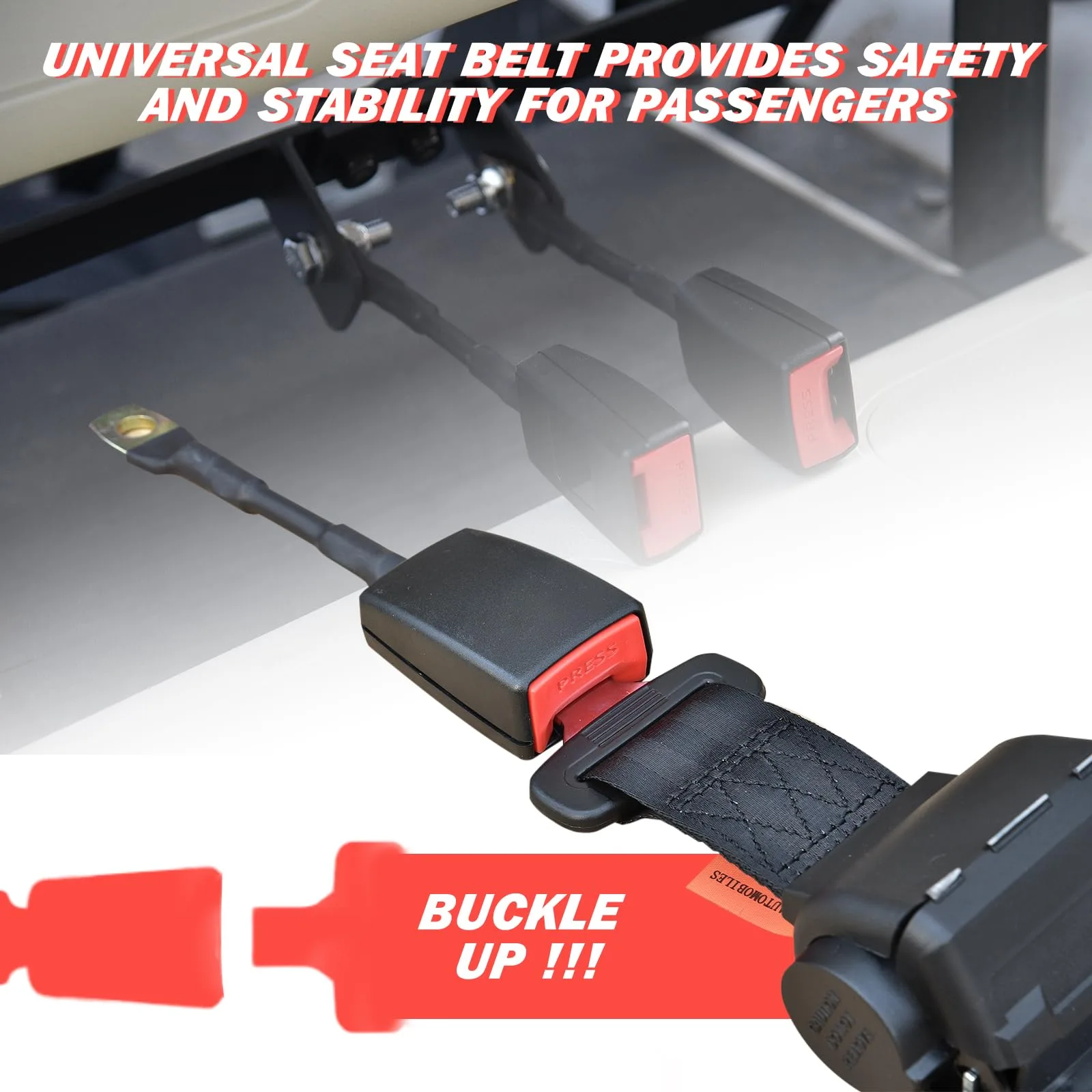 Orle Oko AQD-2 Retractable Golf Cart Seat Belt Kit image 4