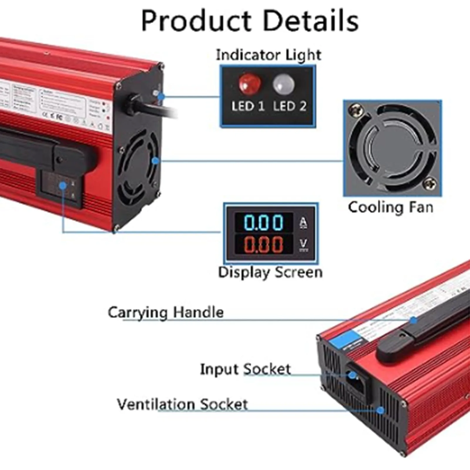 Generic 48V 18A Golf Cart Battery Charger image 2