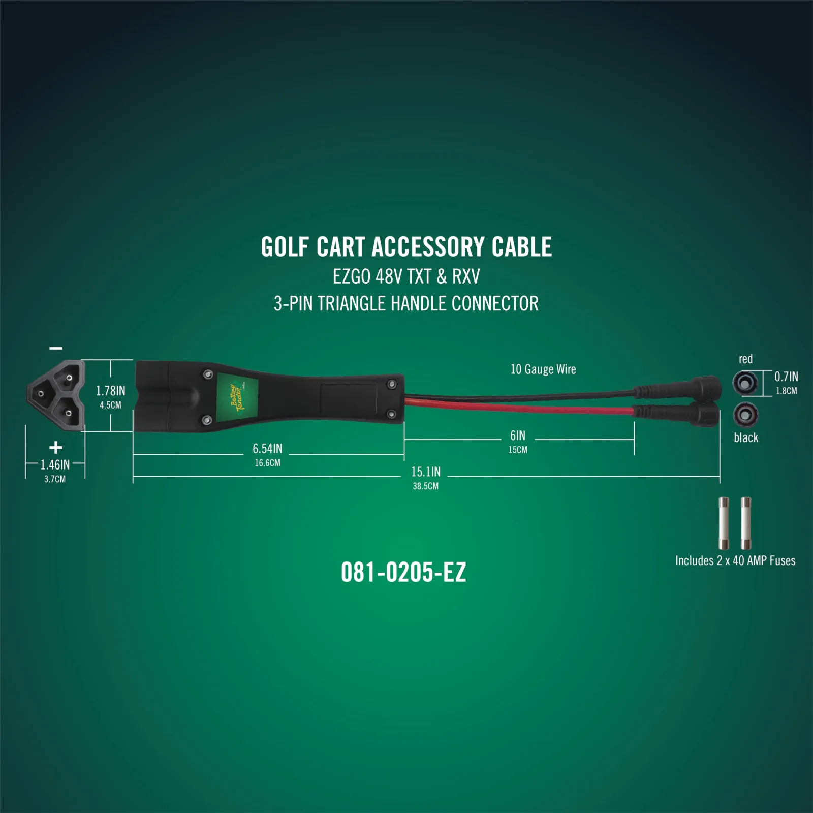 Battery Tender 081-0205-EZ 48V E-Z-GO Charging Plug image 2