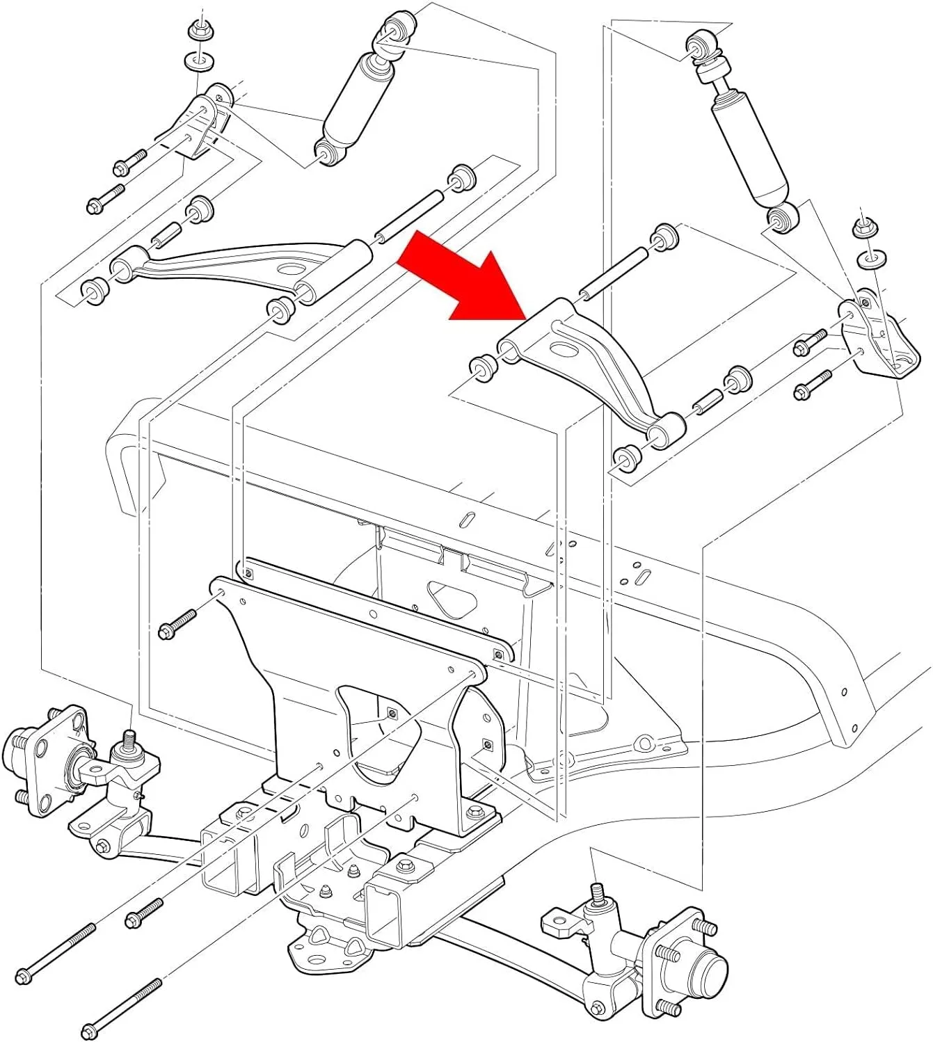 DRIVE UP DU00154 Control Arm for Club Car Precedent & Tempo image 4