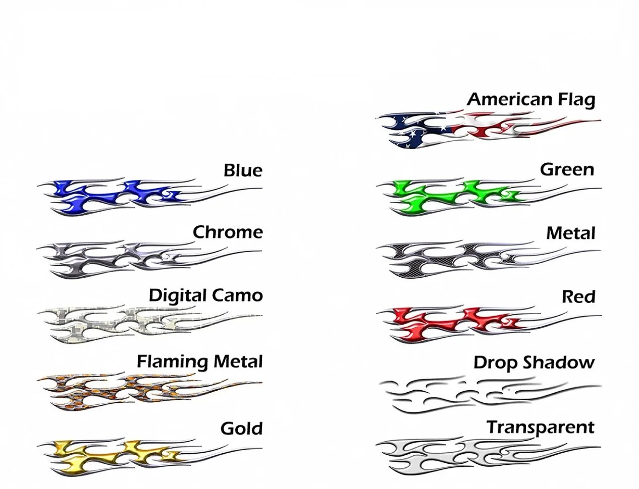 Tribal Flame Golf Cart Decal Set for EZGO, Club Car & Yamaha image 2
