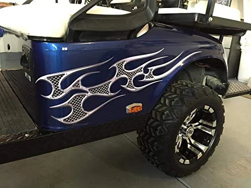 Tribal Flame Golf Cart Decal Set for EZGO, Club Car & Yamaha image 3