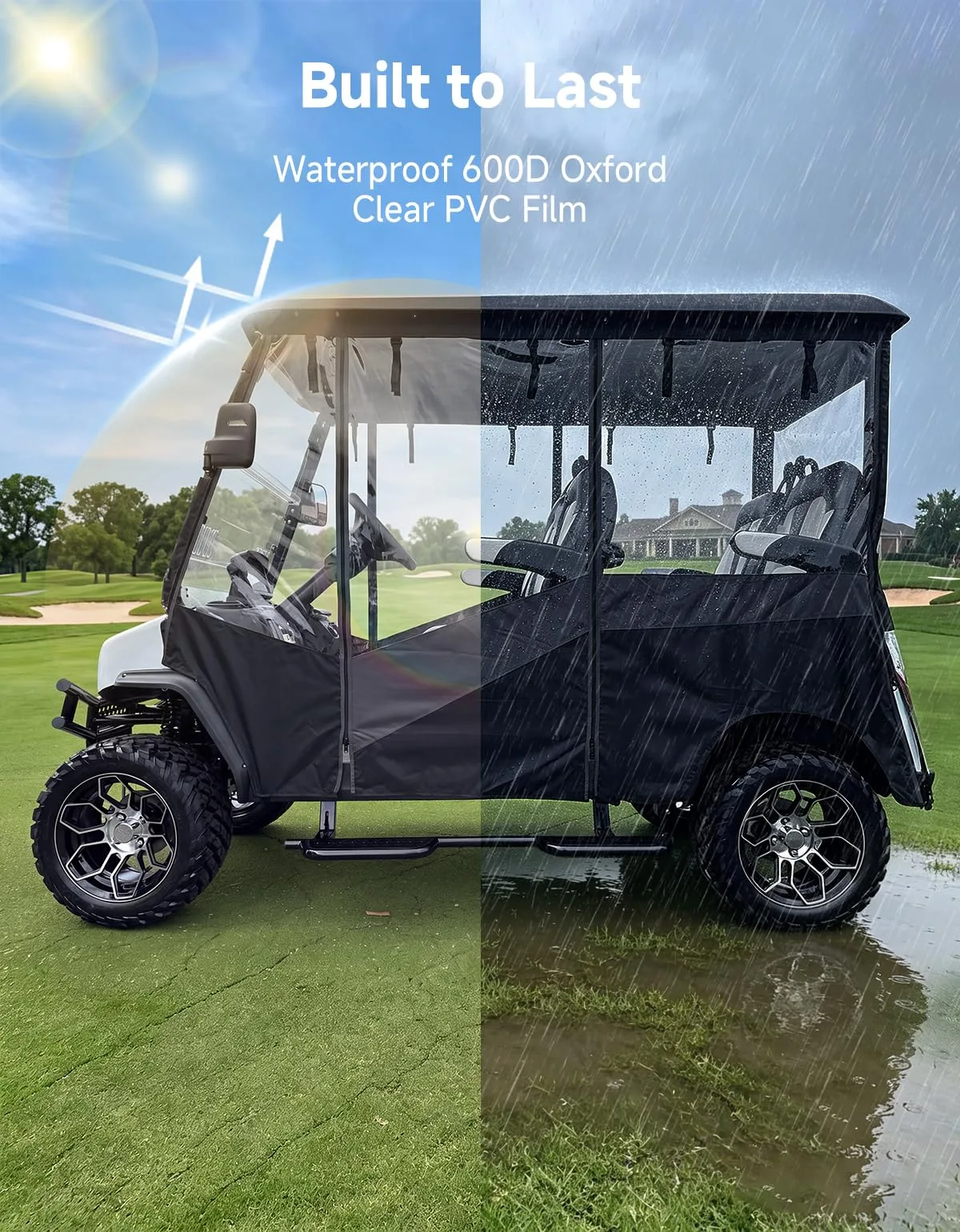 KEMIMOTO Golf Cart Enclosure for EVolution D5 4-Seater image 4