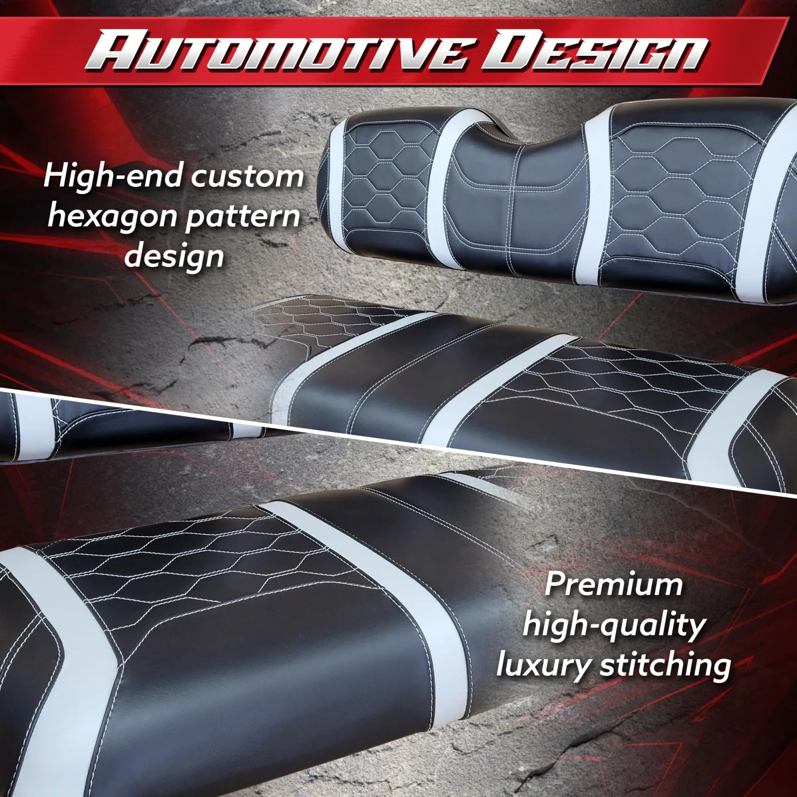 ProFormX HexFire Elite Seat Covers for E-Z-GO TXT/RXV image 4