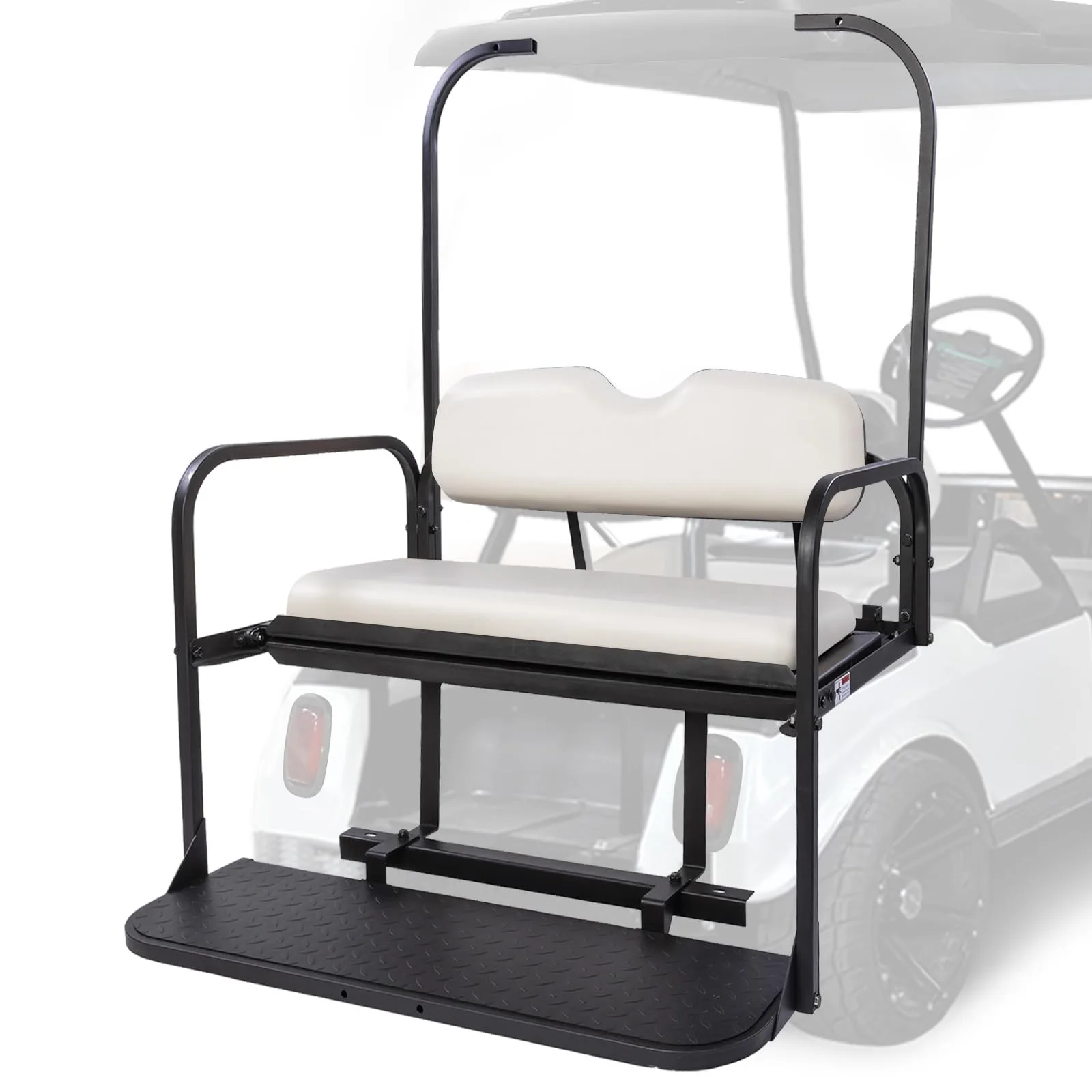 VPAHub White Rear Seat Kit for Club Car DS 1982-2000.5 image 2