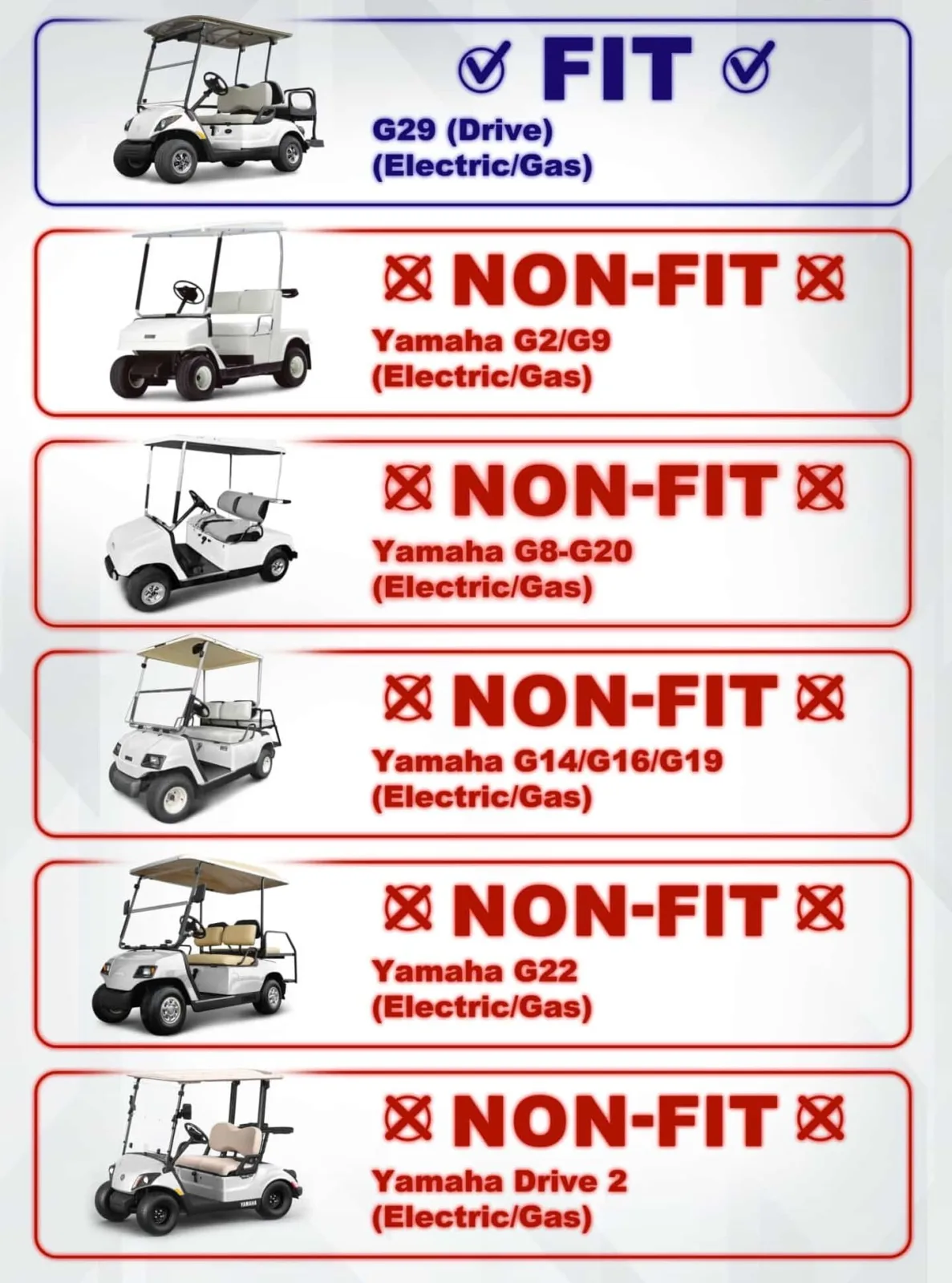 ACED Parts 4-Inch Lift Kit for Yamaha G29 Drive Golf Cart image 3