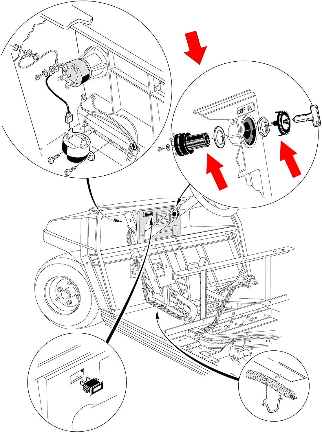 Roykaw 12V Ignition Switch for Club Car Gas Carts image 3