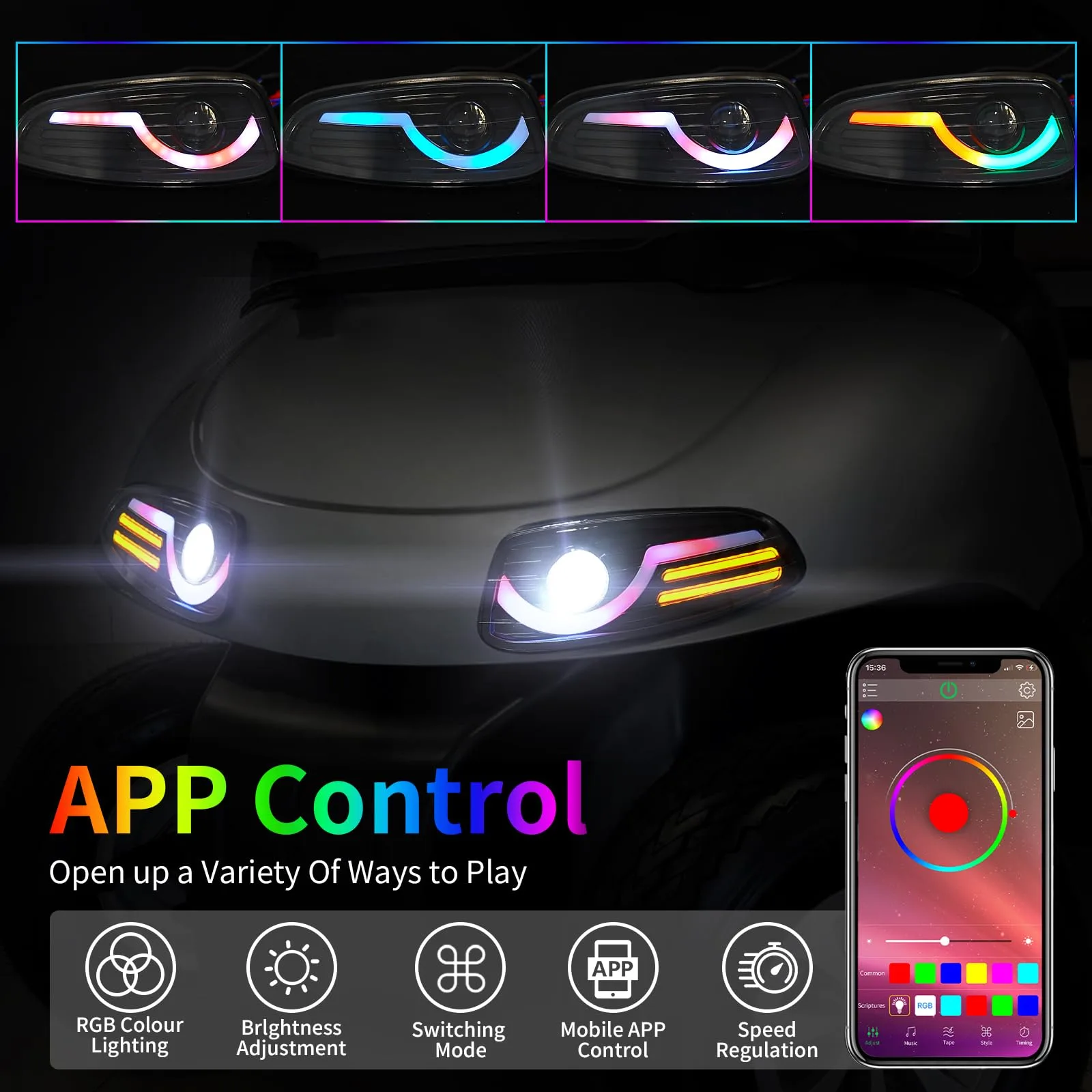HHLZM LED Light Kit for E-Z-GO RXV 2008-2015 image 2