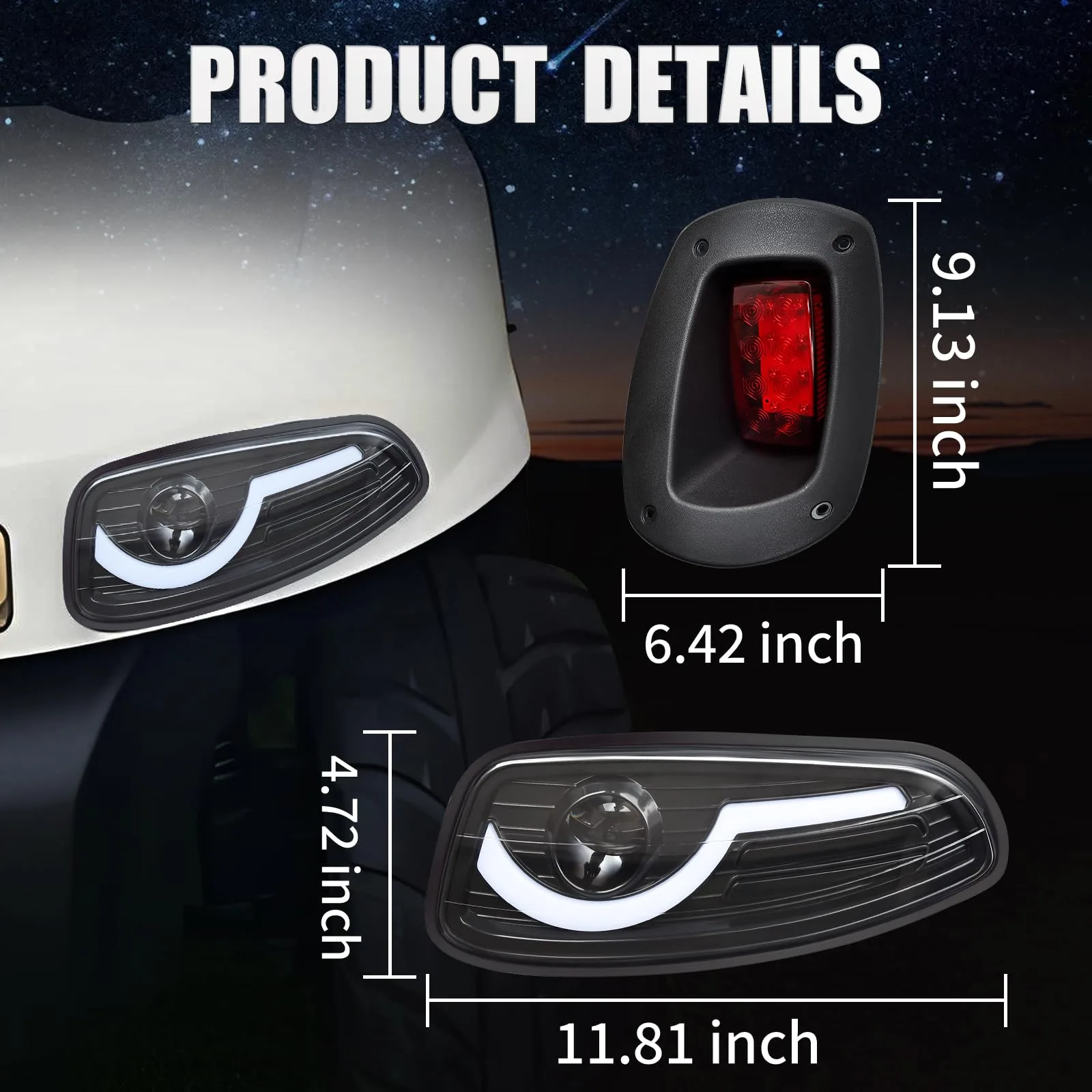 HHLZM LED Light Kit for E-Z-GO RXV 2008-2015 image 4