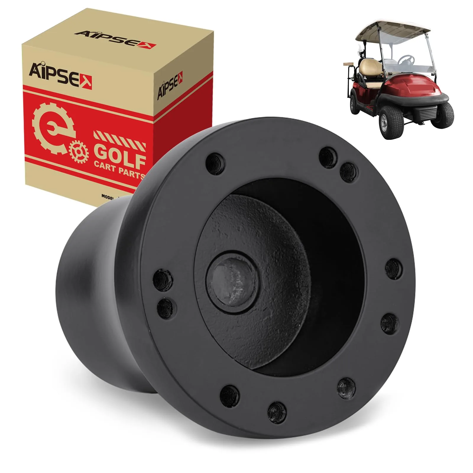 AIPSET AP-0048BK Steering Wheel Adapter for Club Car Precedent
