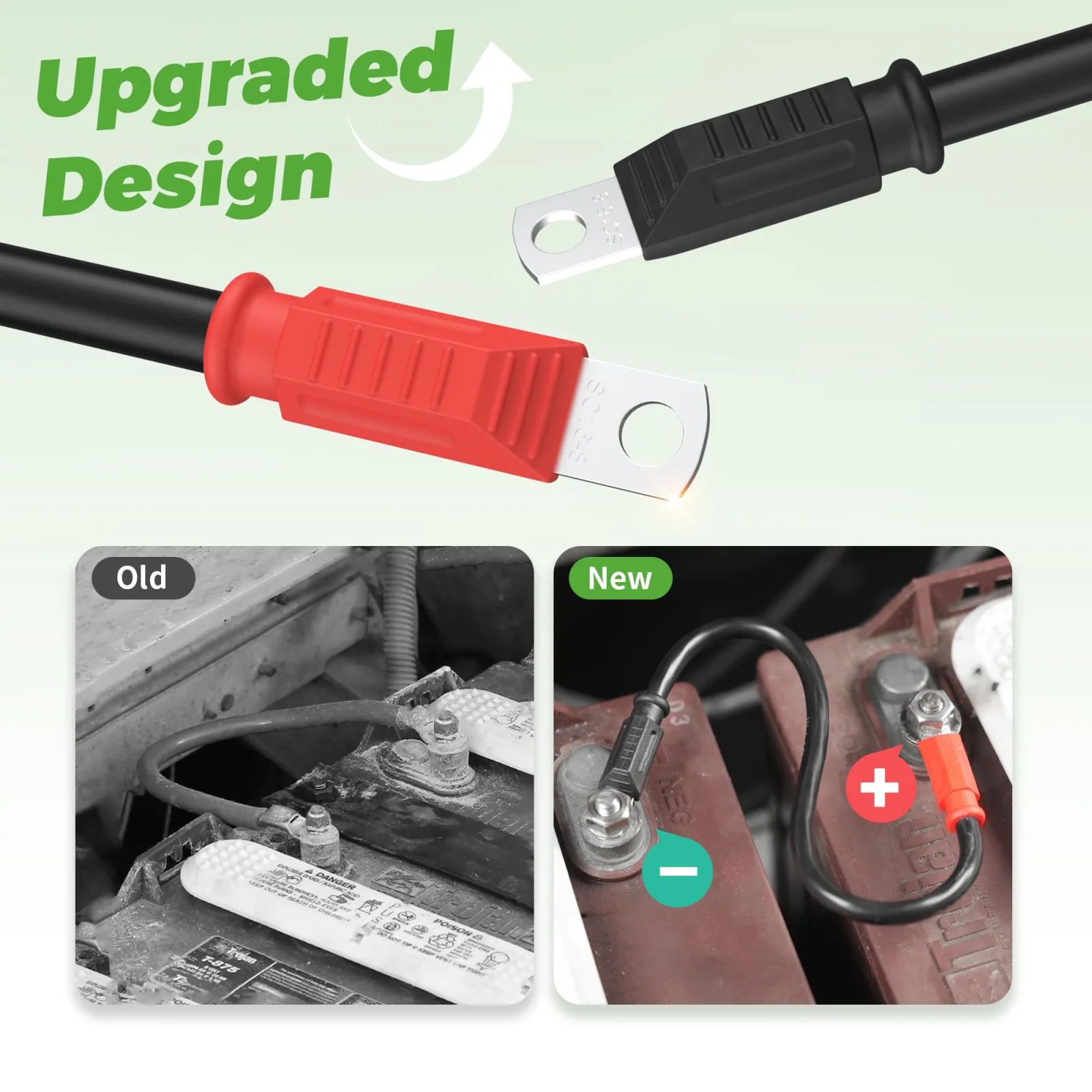 10L0L ELE-F54-F Battery Cable Set for E-Z-GO RXV image 4