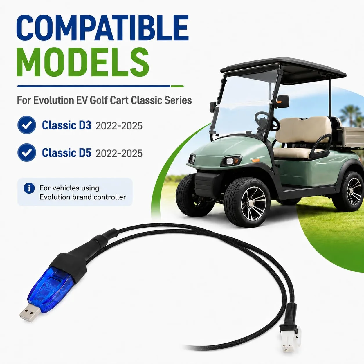 Cxewreu USB Programming Cable for Evolution D3/D5 image 2