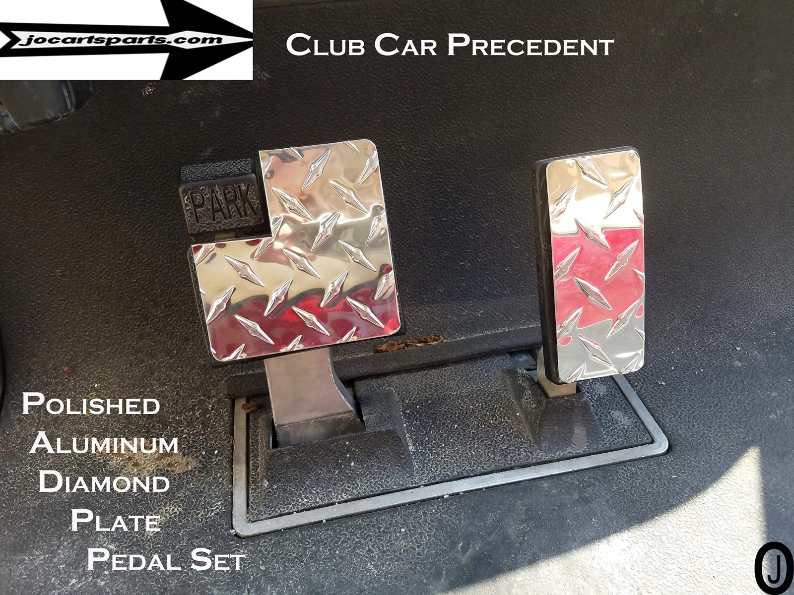 Club Car Precedent Aluminum Pedal Cover Set image 2