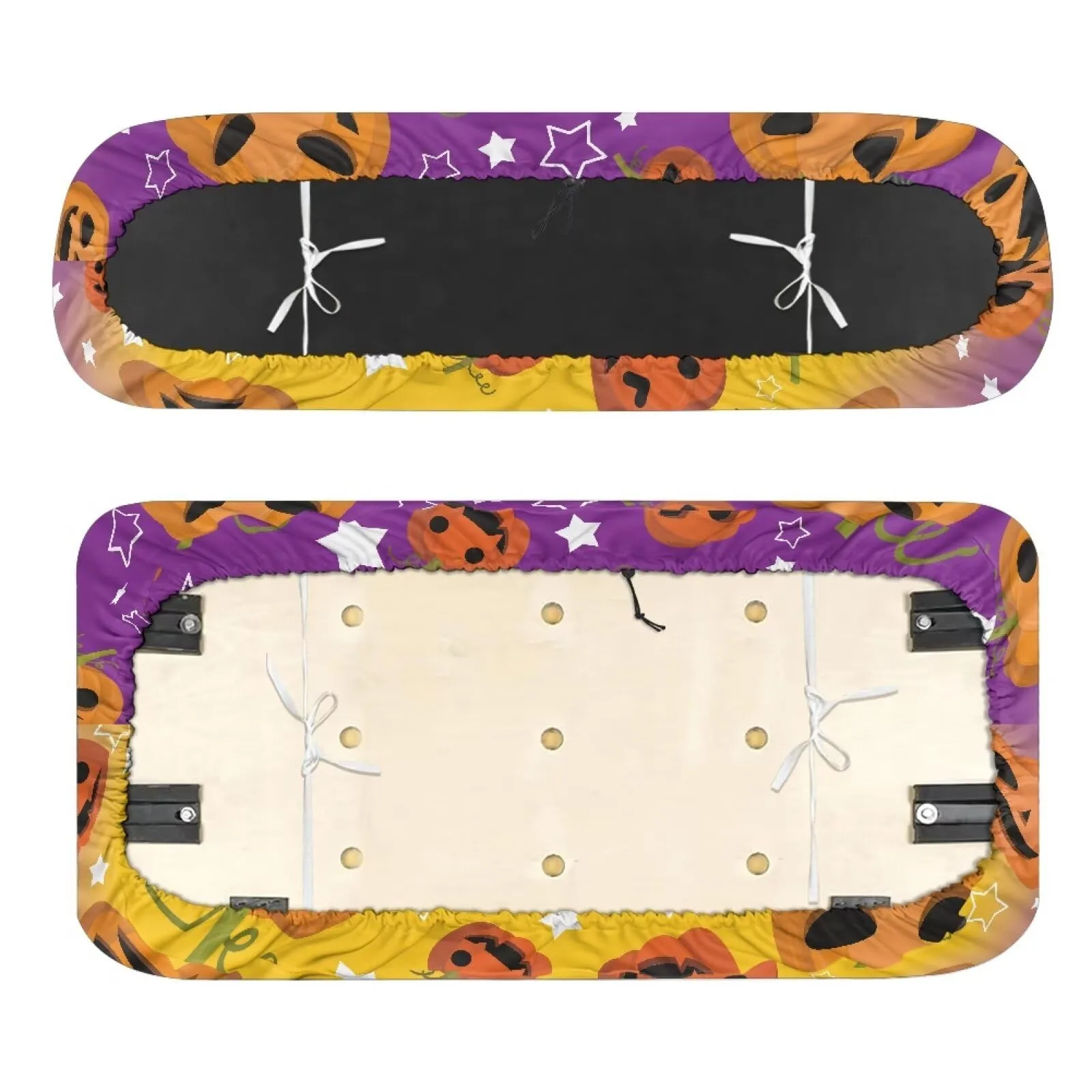 Quidrwyo Halloween Pumpkin Golf Cart Seat Covers image 2