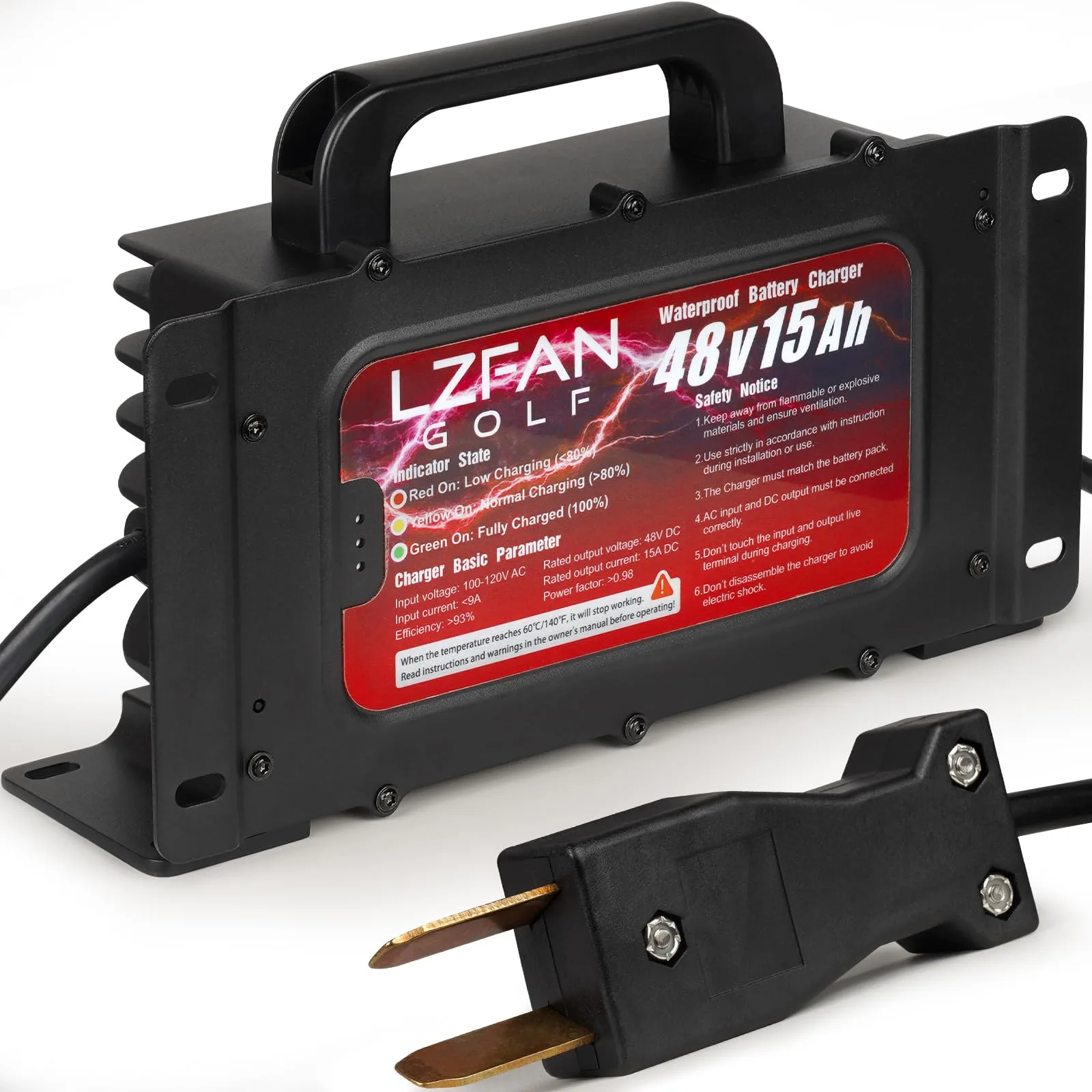 LZFAN 48V 15A Charger for Yamaha G19 and G22
