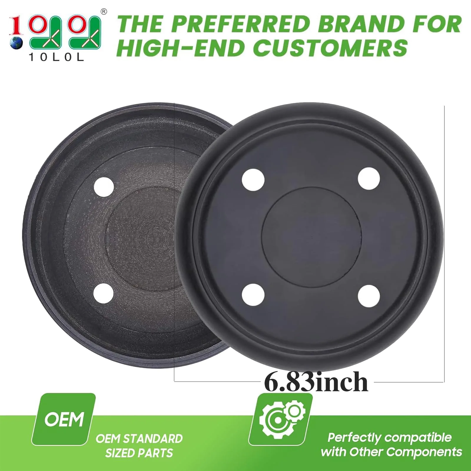 10L0L Rear Brake Drums for Club Car DS and Precedent image 2
