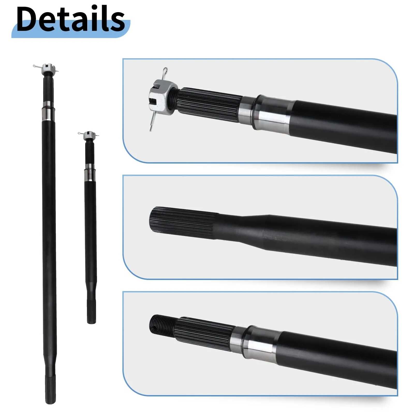 EvTok Rear Axle Shaft Kit for E-Z-GO RXV Electric Golf Carts image 2