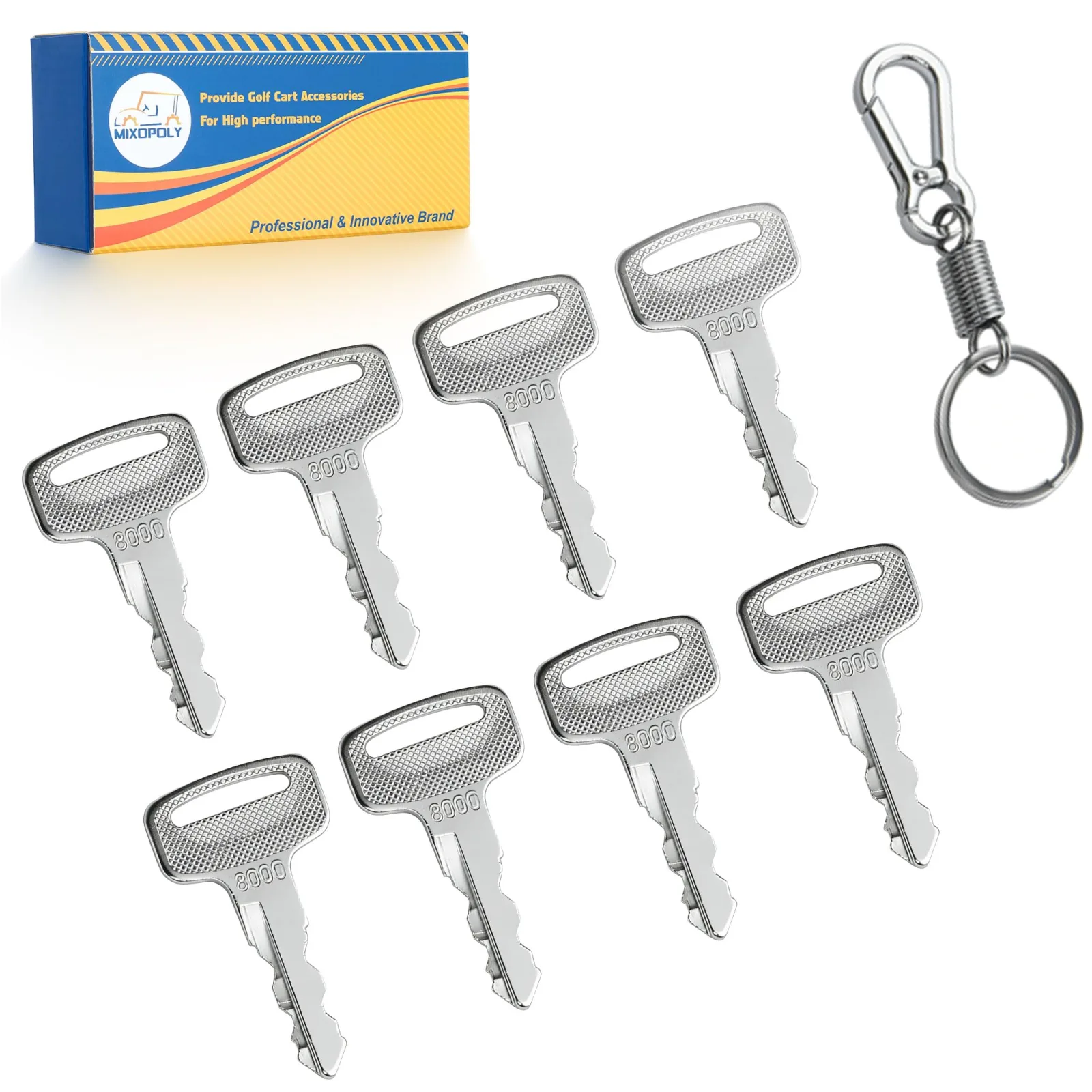 Mixopoly Ignition Keys for Yamaha G14/G16/G19/G20/G21/G29 — MN-094A-MG (8 Pack)