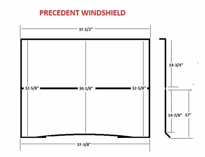 ACED Parts Tinted Foldable Windshield for Club Car Precedent image 3