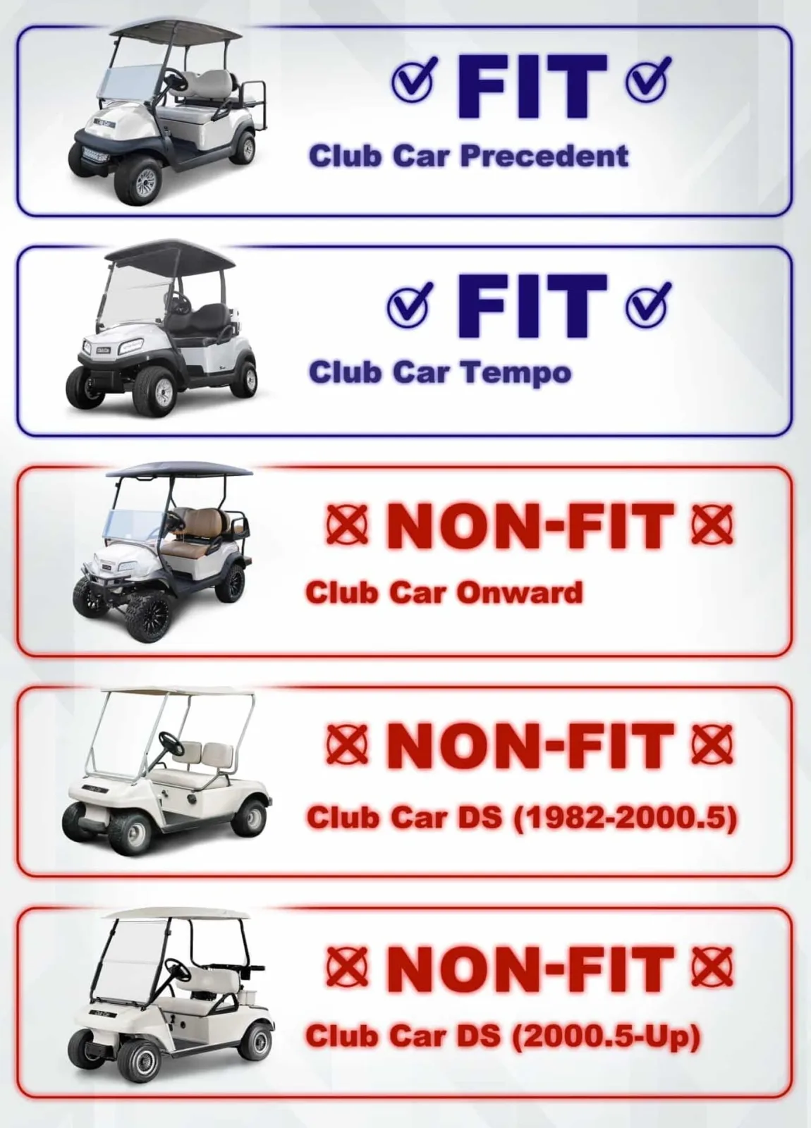 ACED Parts Tinted Foldable Windshield for Club Car Precedent image 4