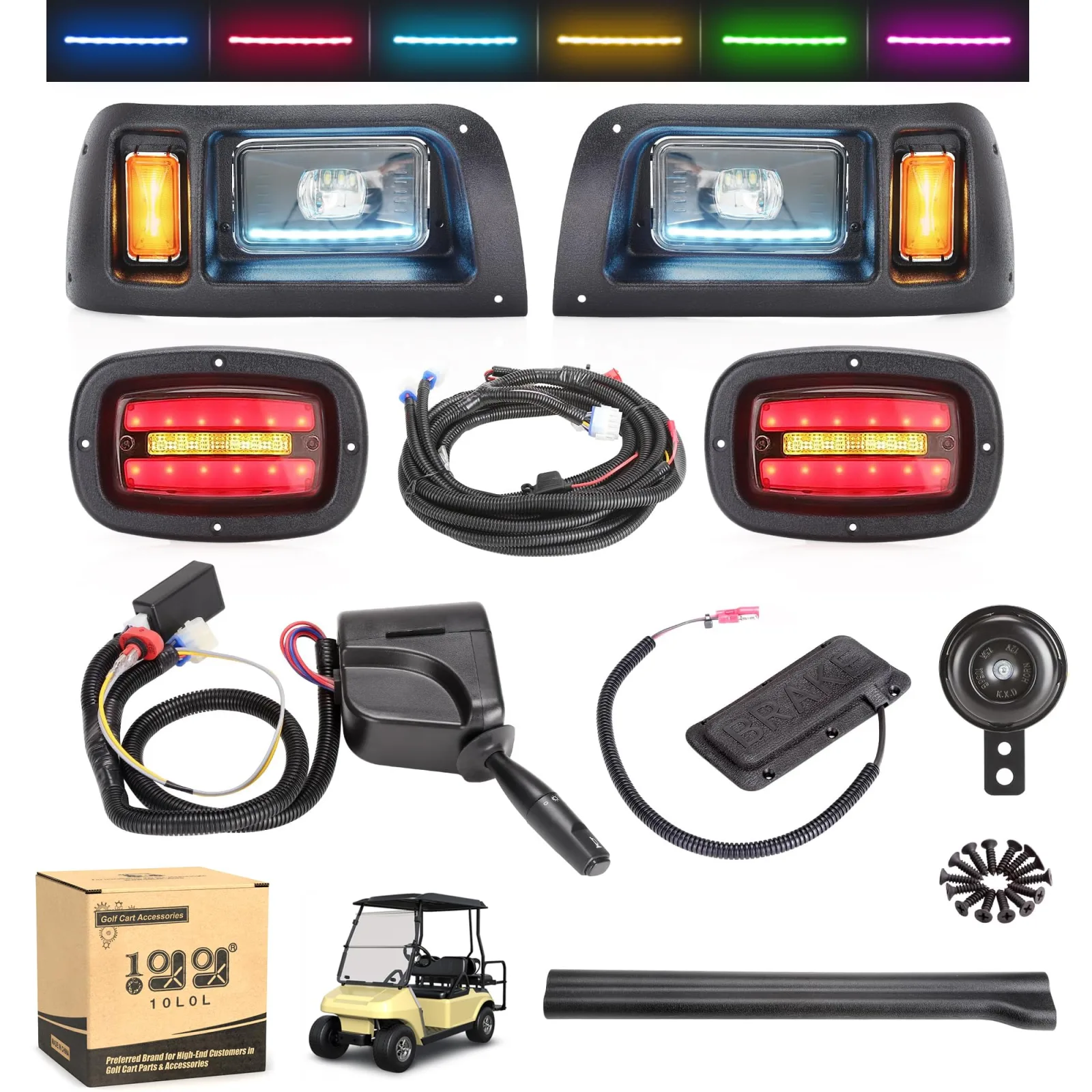 10L0L Y208-C Light Kit for Club Car DS Golf Cart