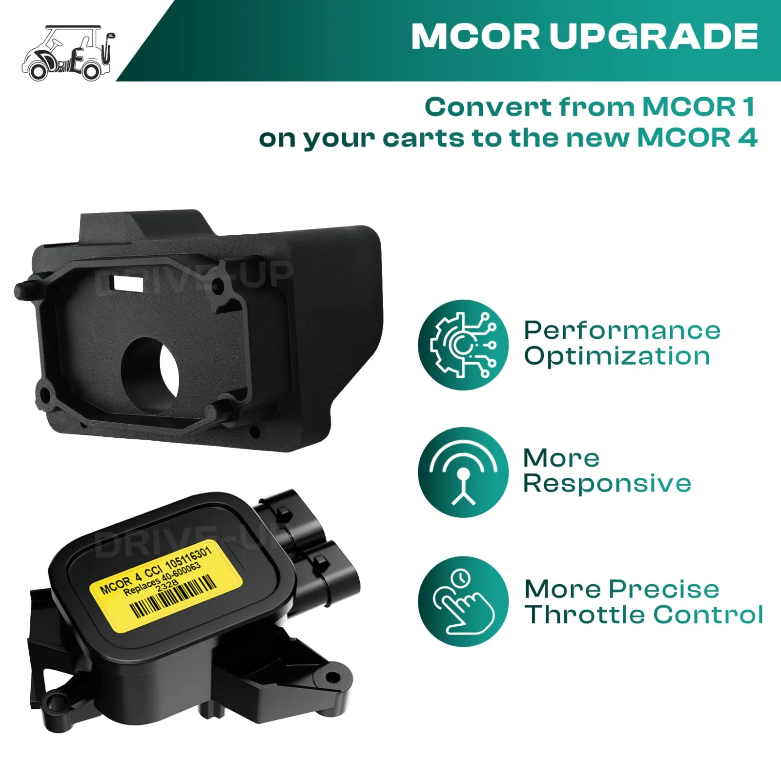 DRIVE UP MCOR 4 Conversion Kit for Club Car DS and Tempo image 2