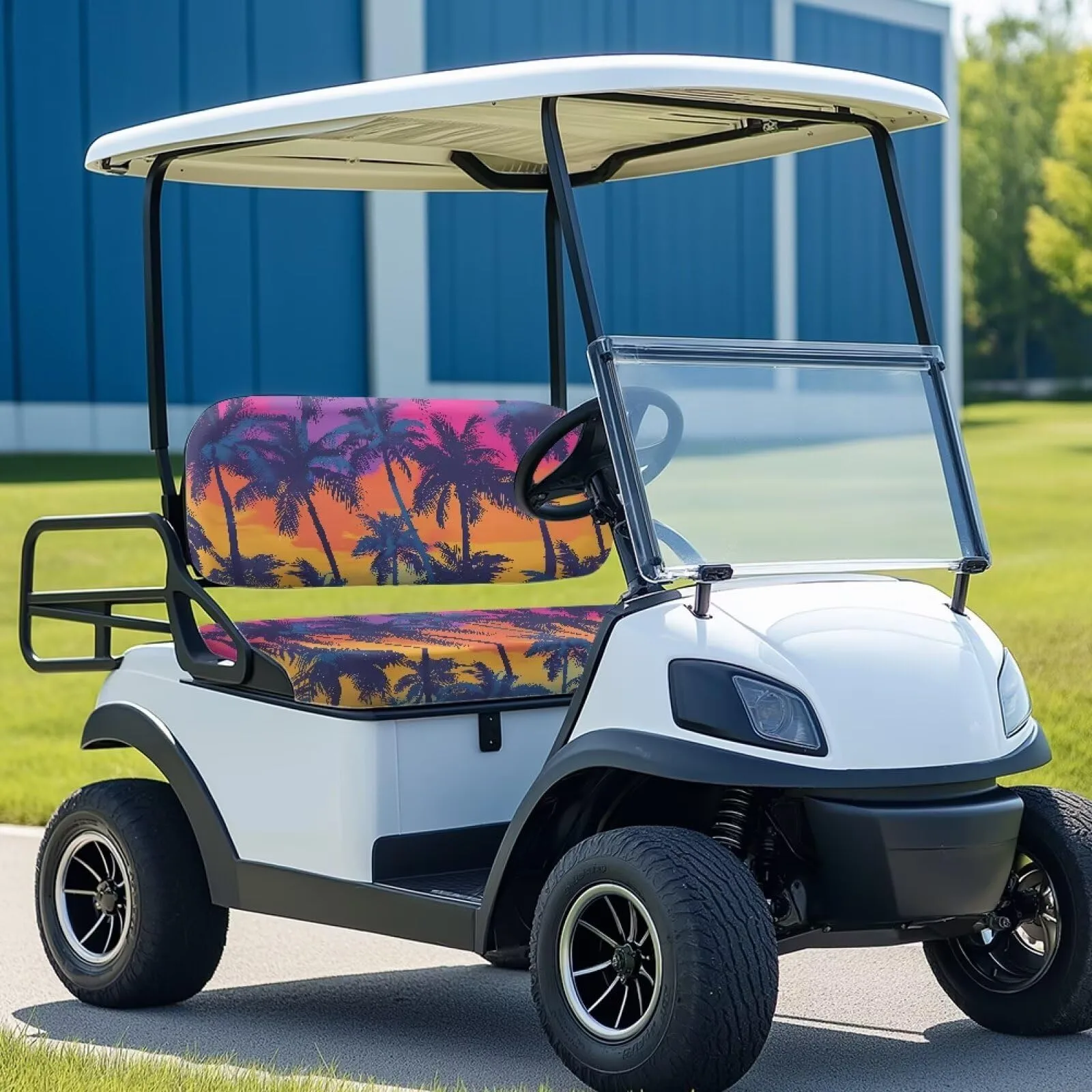 Quidrwyo Palm Trees Golf Cart Seat Covers, 2-Piece Set image 3