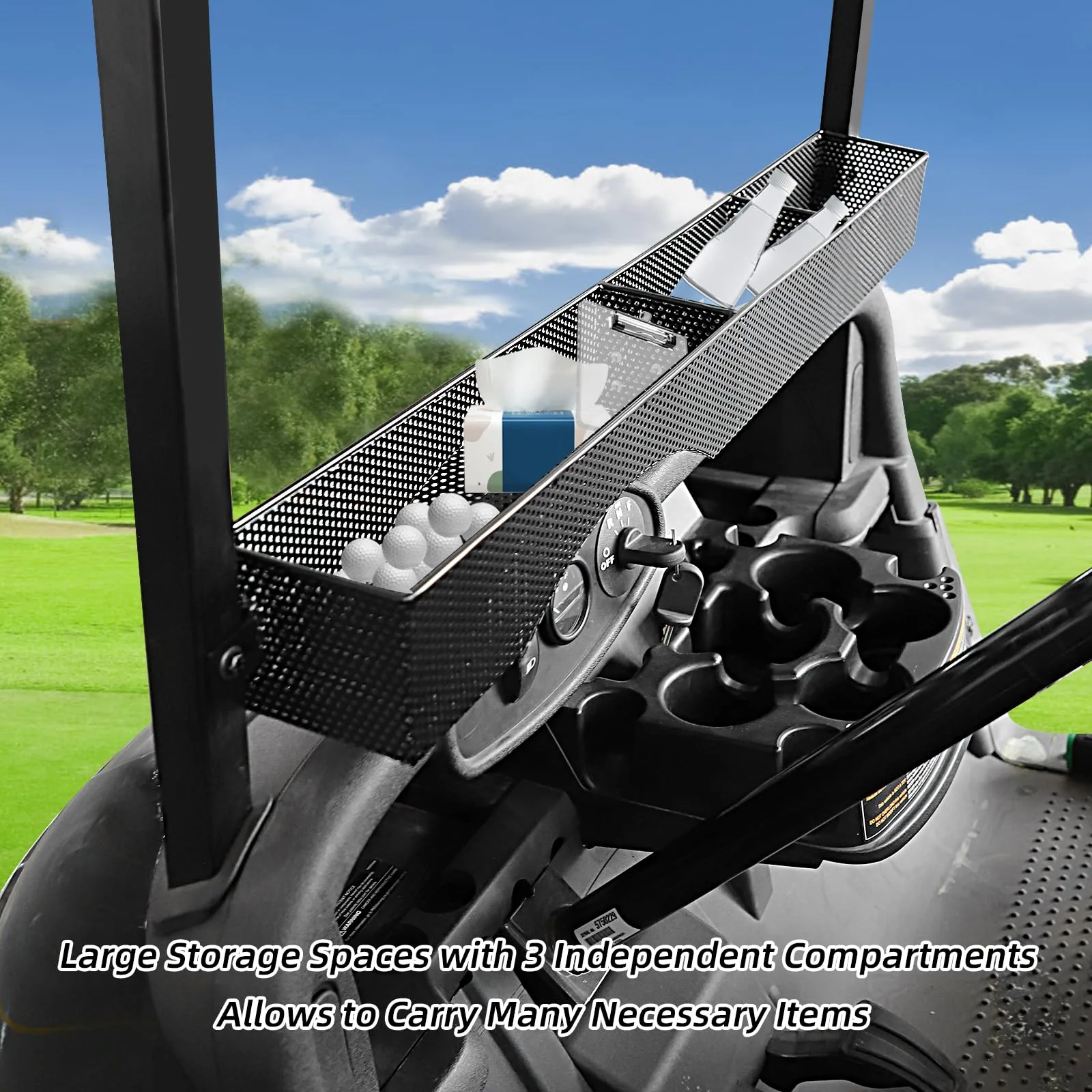 Roykaw Front Storage Basket for E-Z-GO RXV 2008-Up image 2